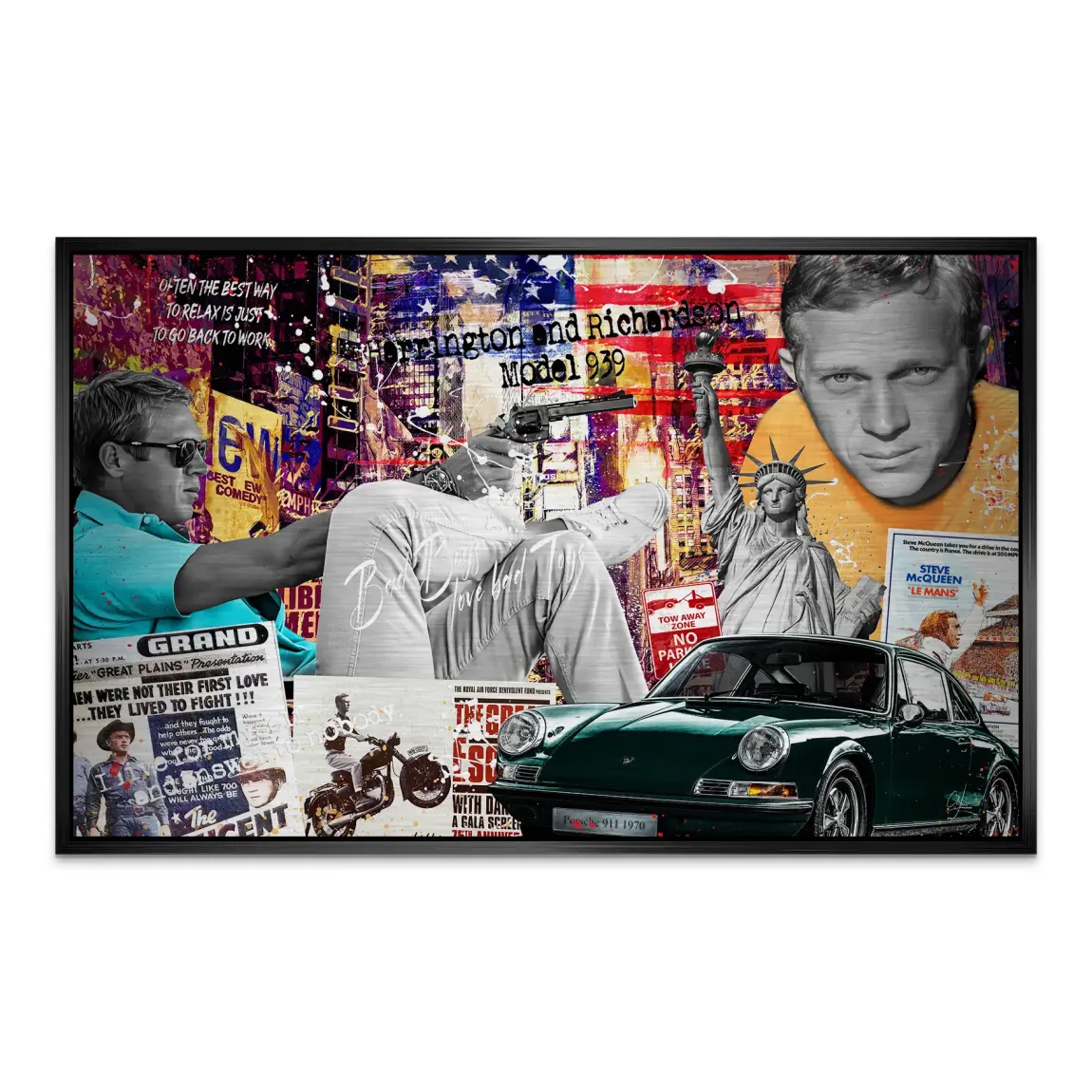 American Legend Steve McQueen AluDibond Gebürstet