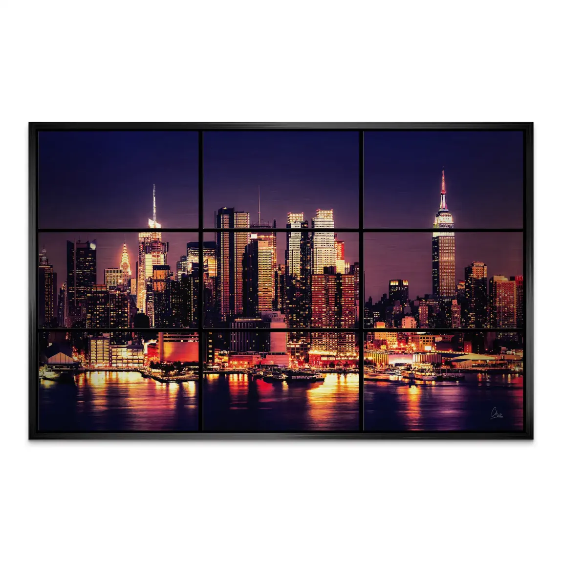 New York Skyline View AluDibond Gebürstet