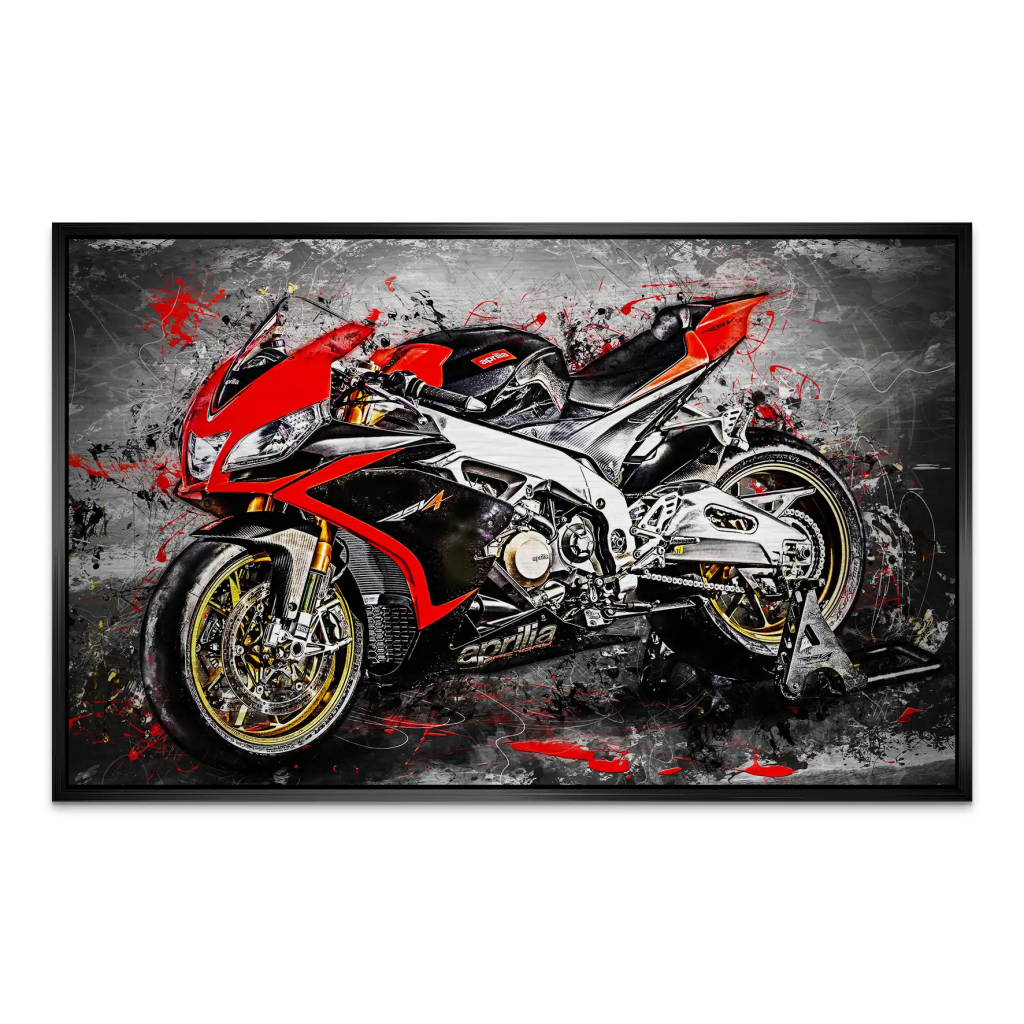 Aprilia RSV4 Abstrakt AluDibond Gebürstet INGALERIE