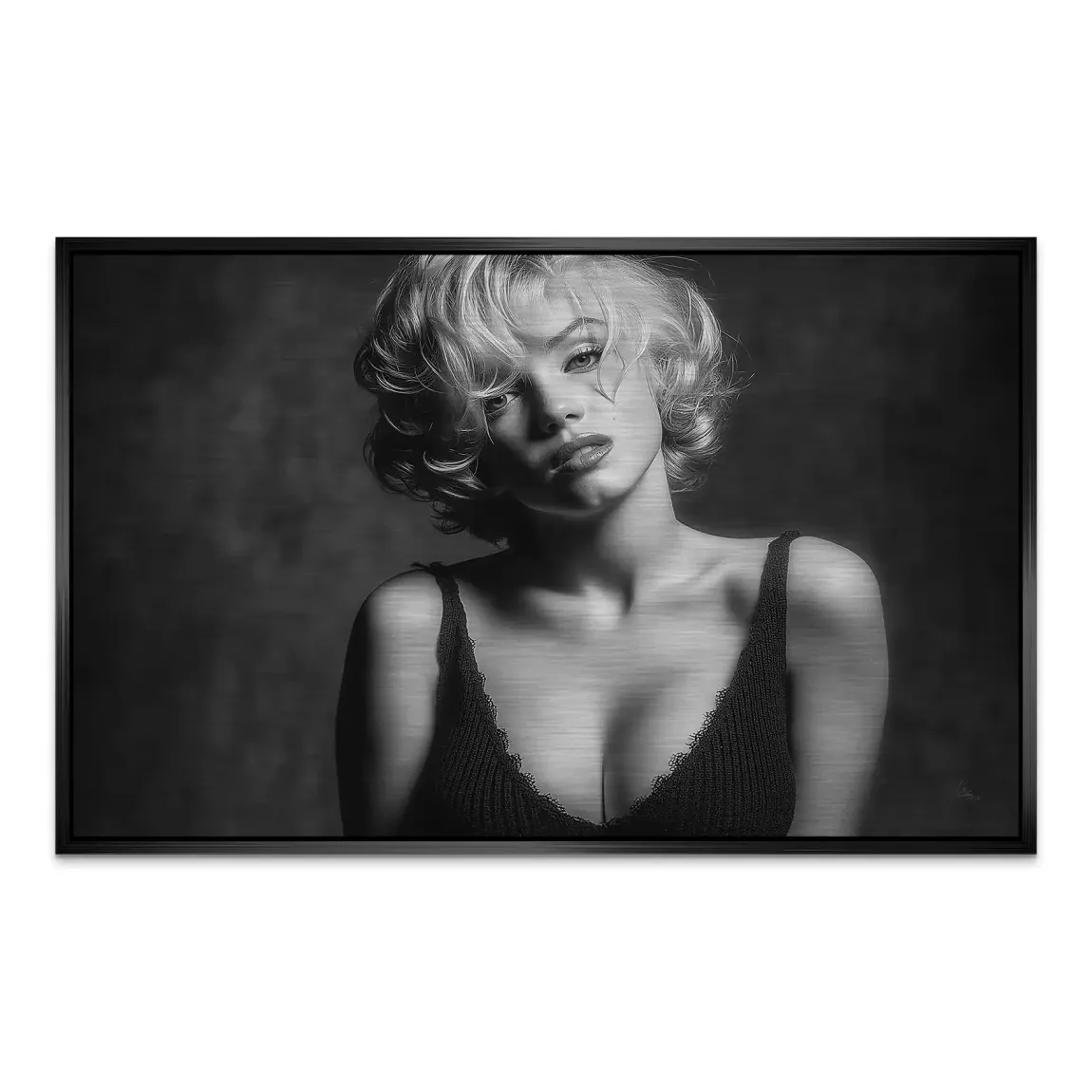 Marilyn Monroe Glamour Aluminiumbild gebürstet