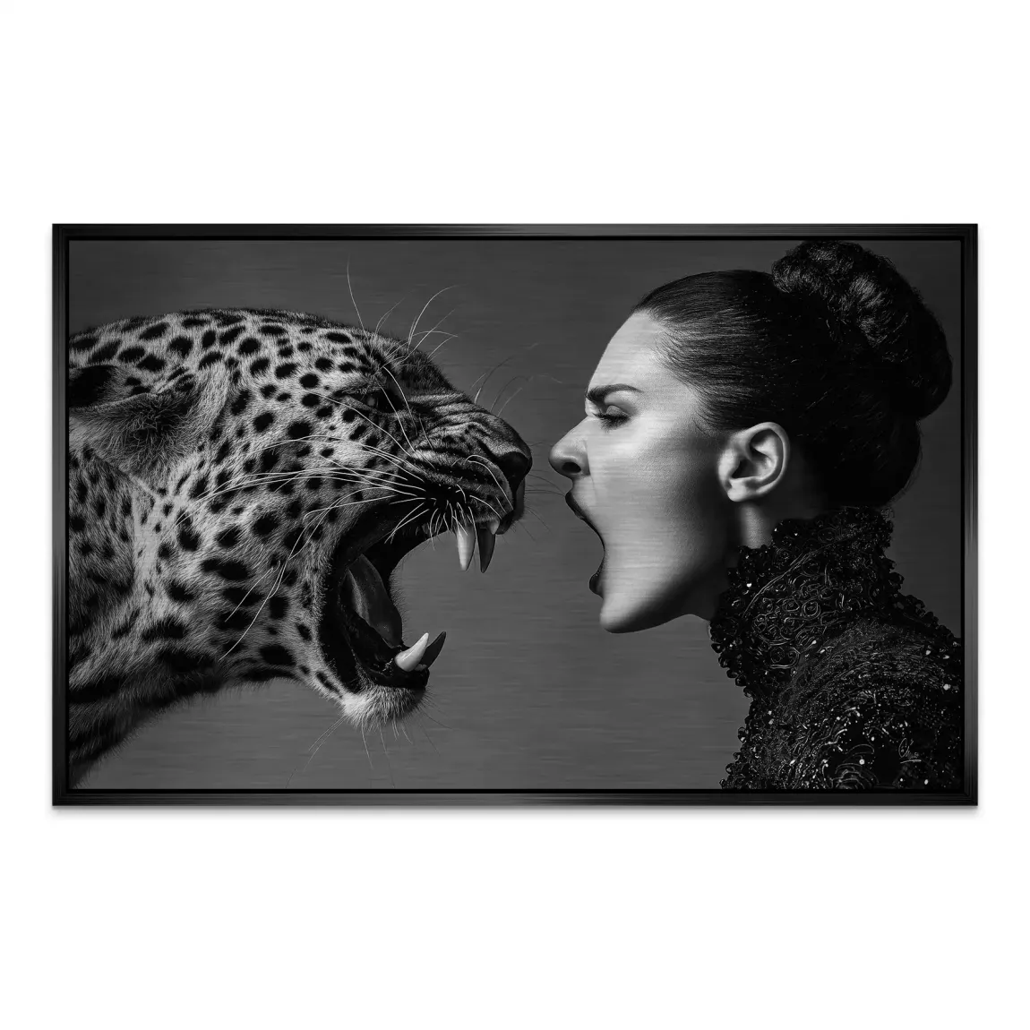 Wild Leopard Connection AluDibond Gebürstet