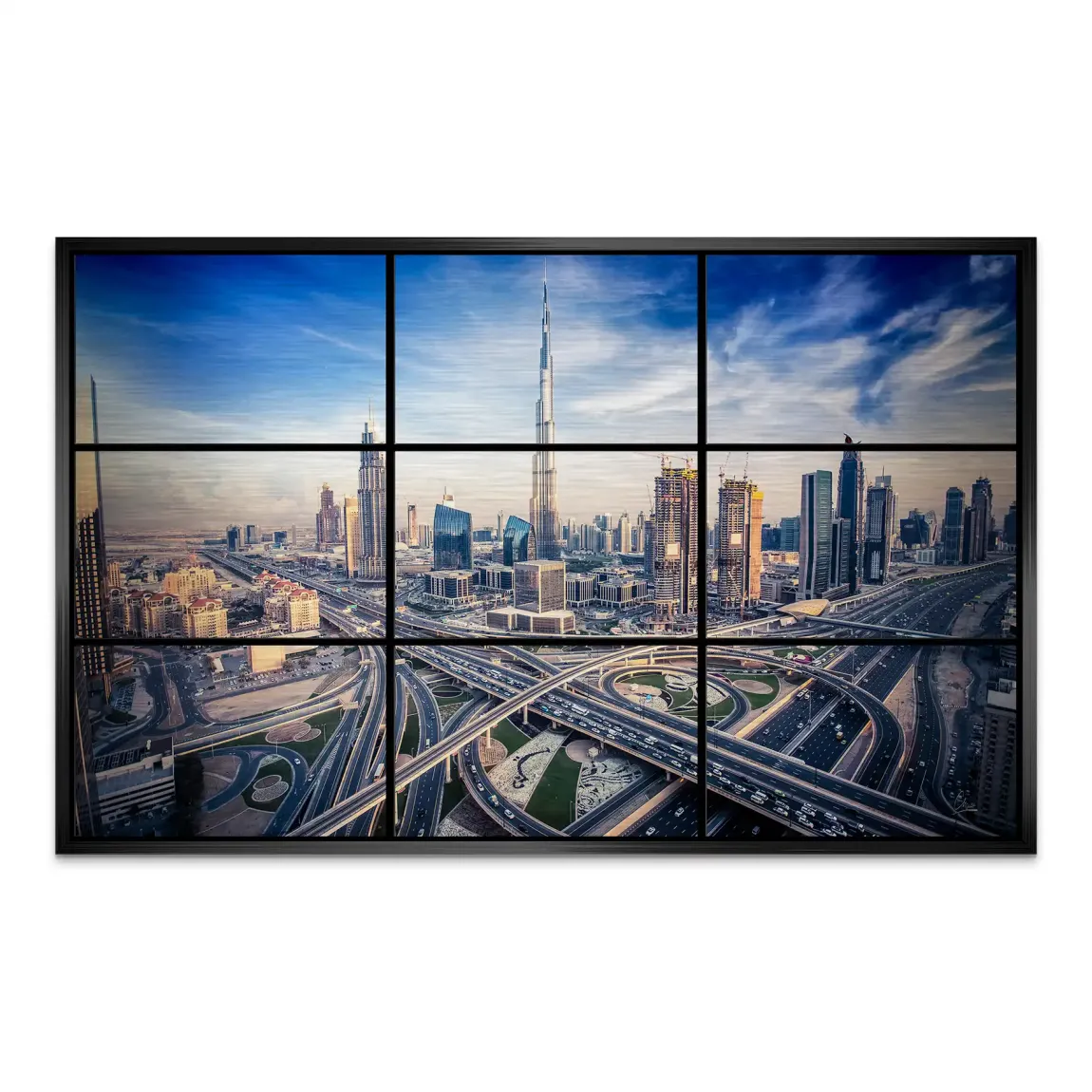 Skyline Dreams Dubai AluDibond Gebürstet