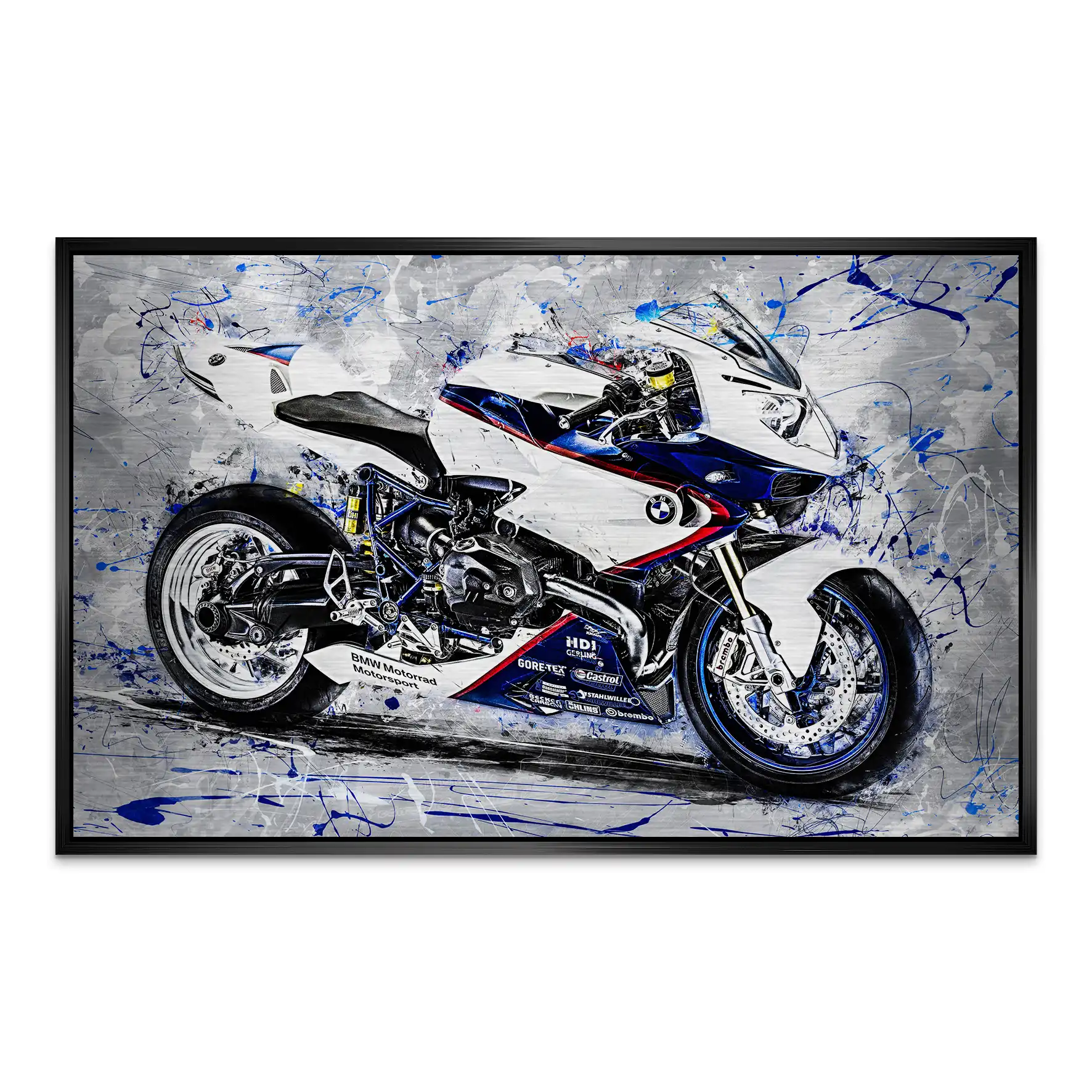 BMW HP2 Sport Abstrakt Alu Gebürstet Bild INGALERIE