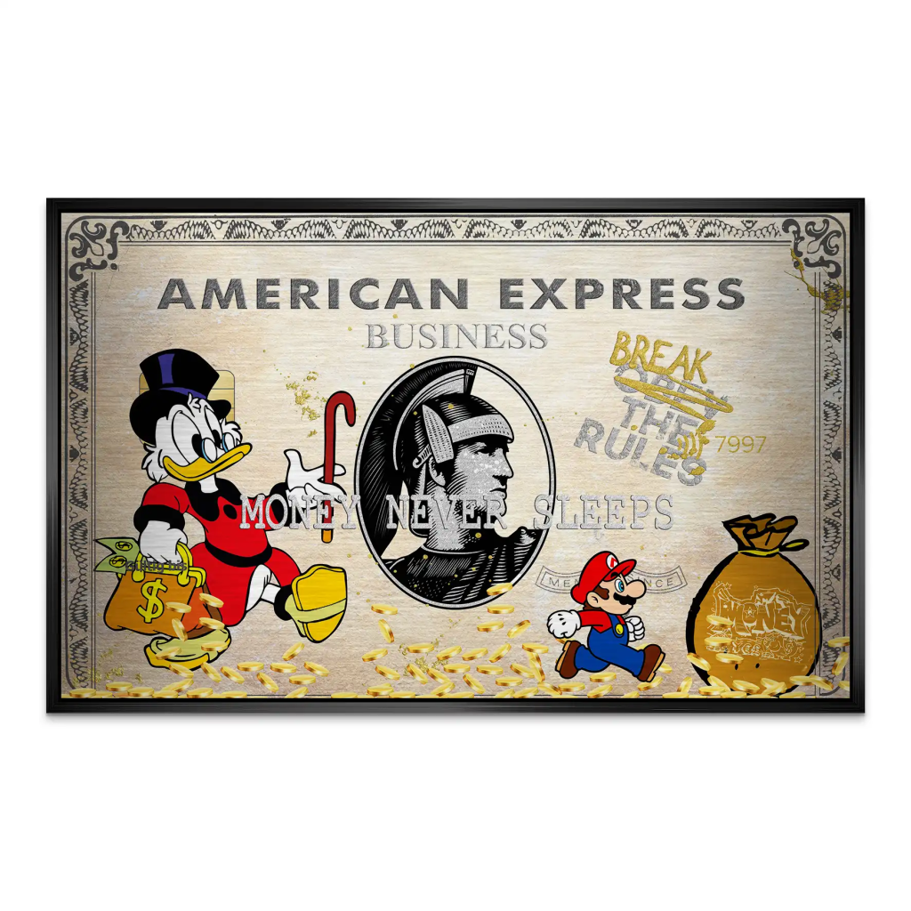 Dagobert Retro Amex AluDibond Gebürstet INGALERIE