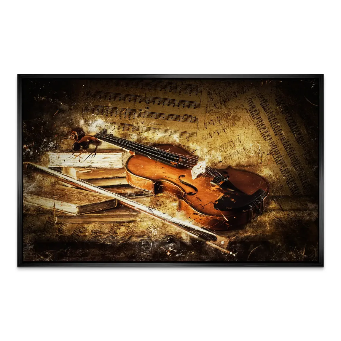 Golden Strings Melodie AluDibond Gebürstet