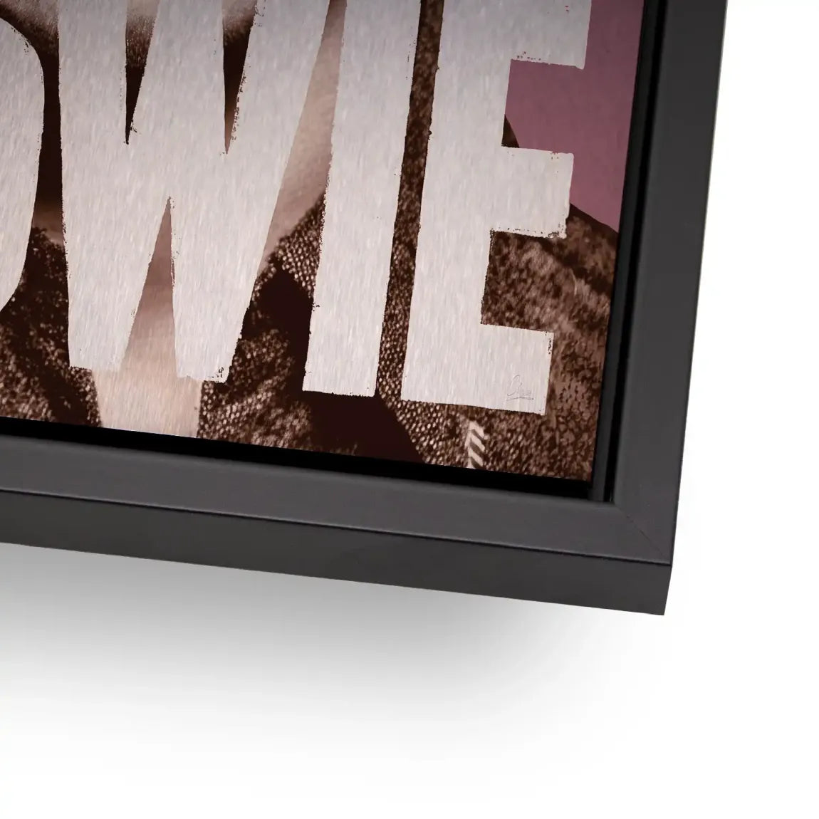 Starman Portrait Bowie Alu Gebürstet Bild