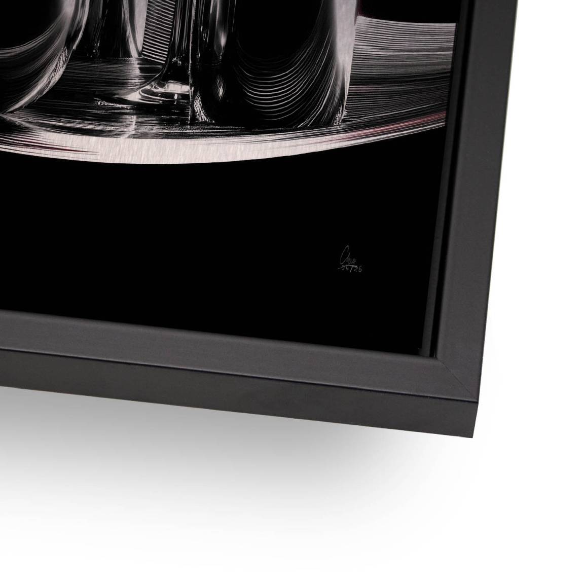 Wein Noir Aluminiumbild gebürstet