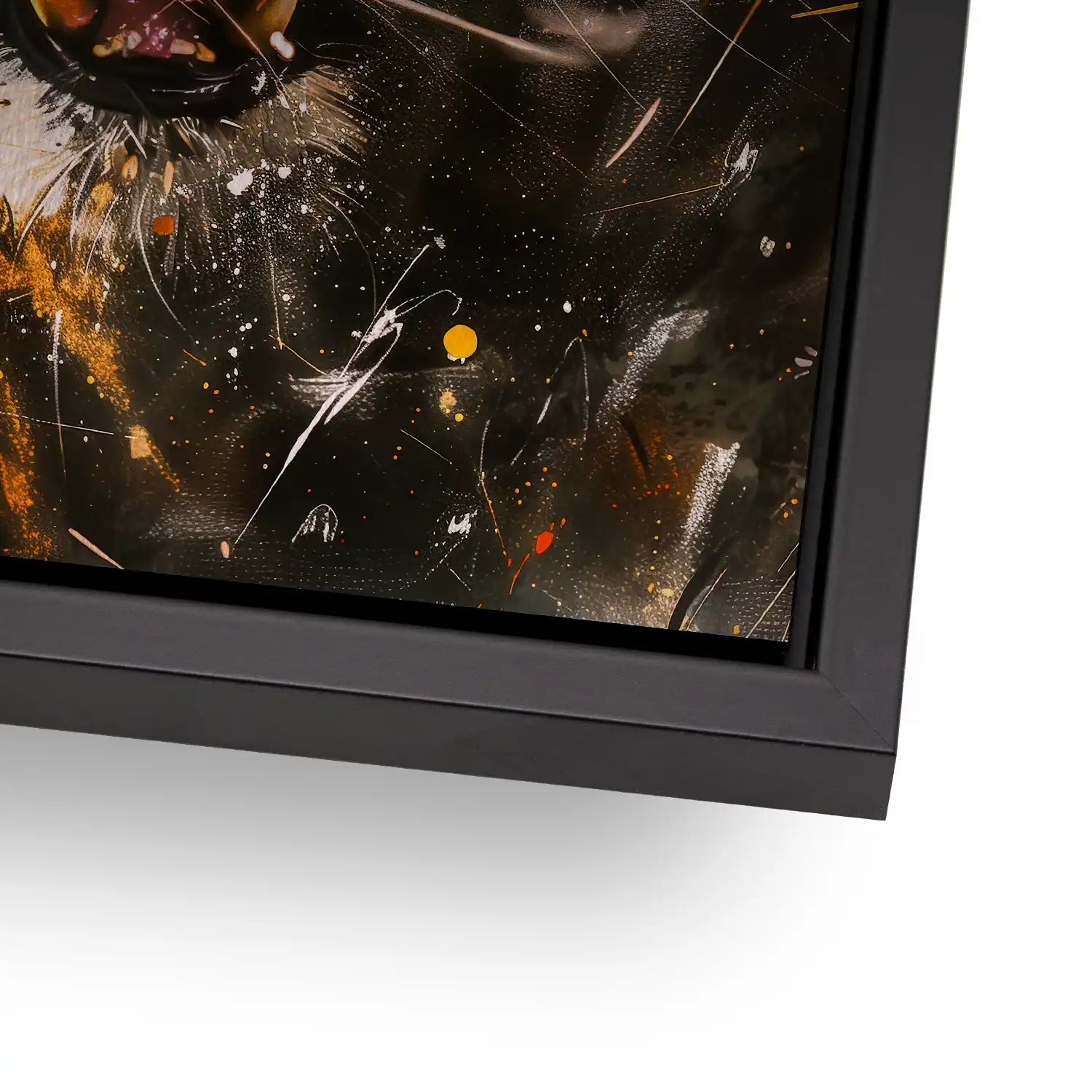 Tiger Abstrakt Aludibond Gebürstet INGALERIE