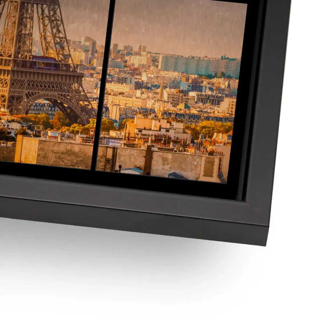 Morning Glow Paris Alu Gebürstet Bild