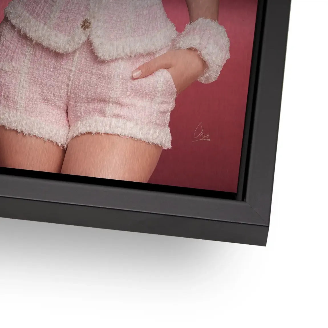 Pink Couture Marilyn Monroe Alu Gebürstet Bild