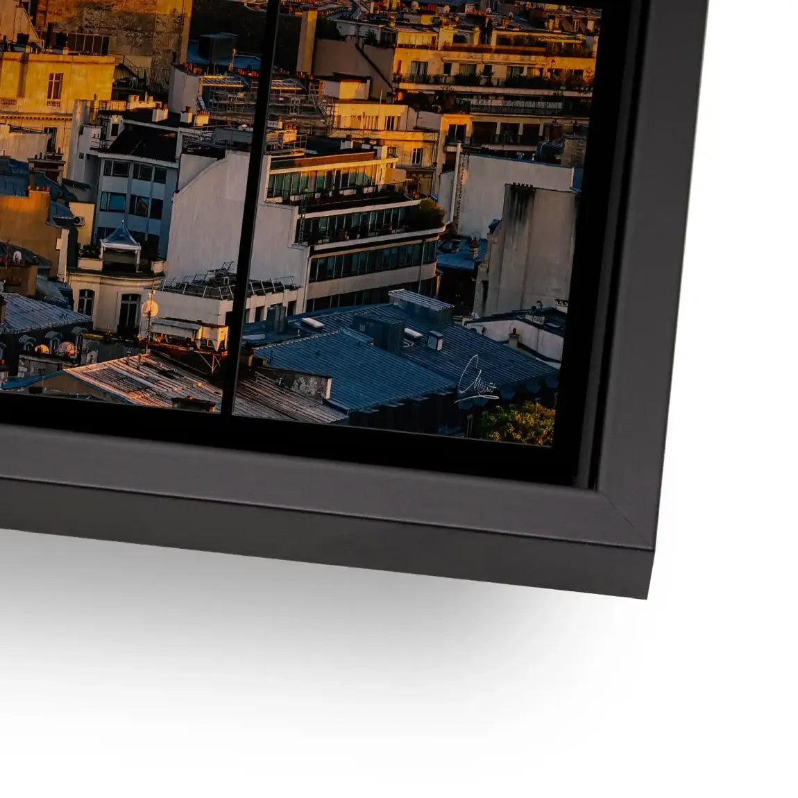 Sunset View Paris Alu Gebürstet Bild