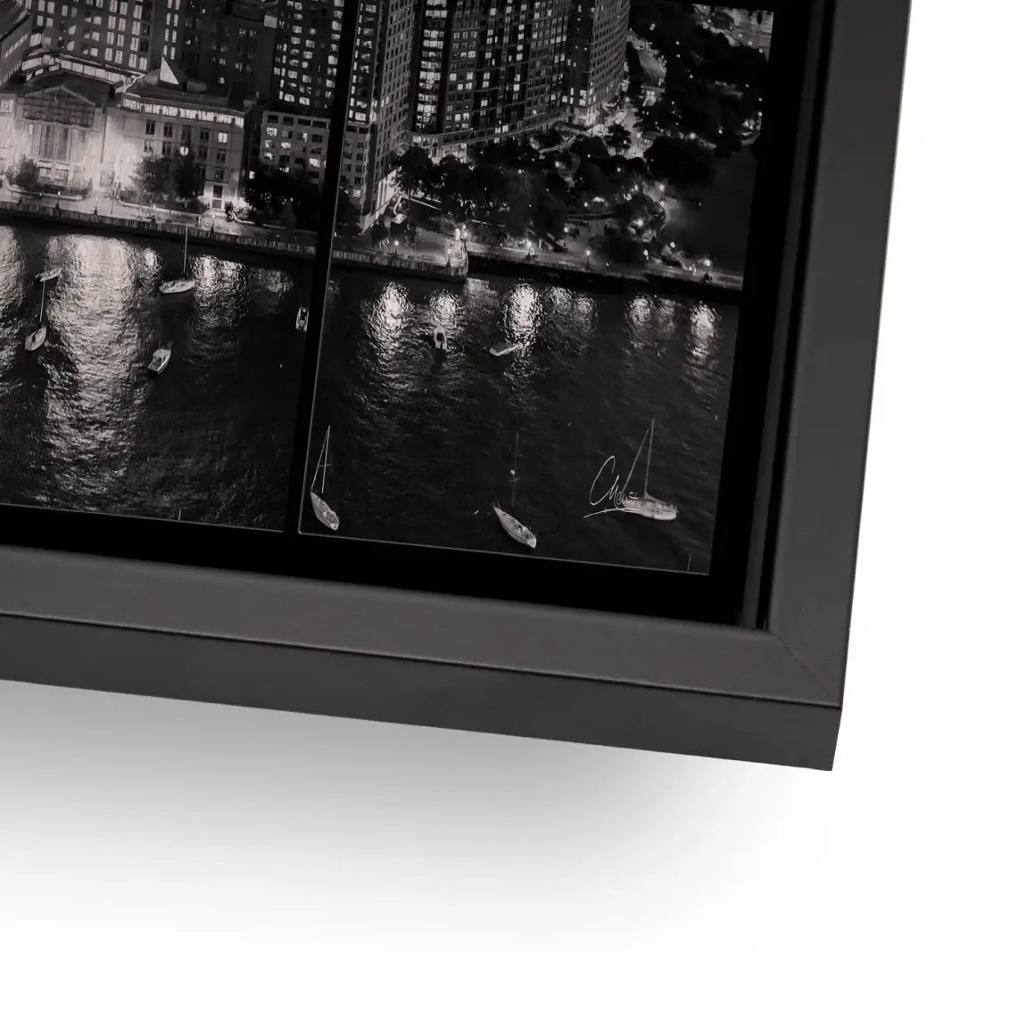 City Lights New York Alu Gebürstet Bild