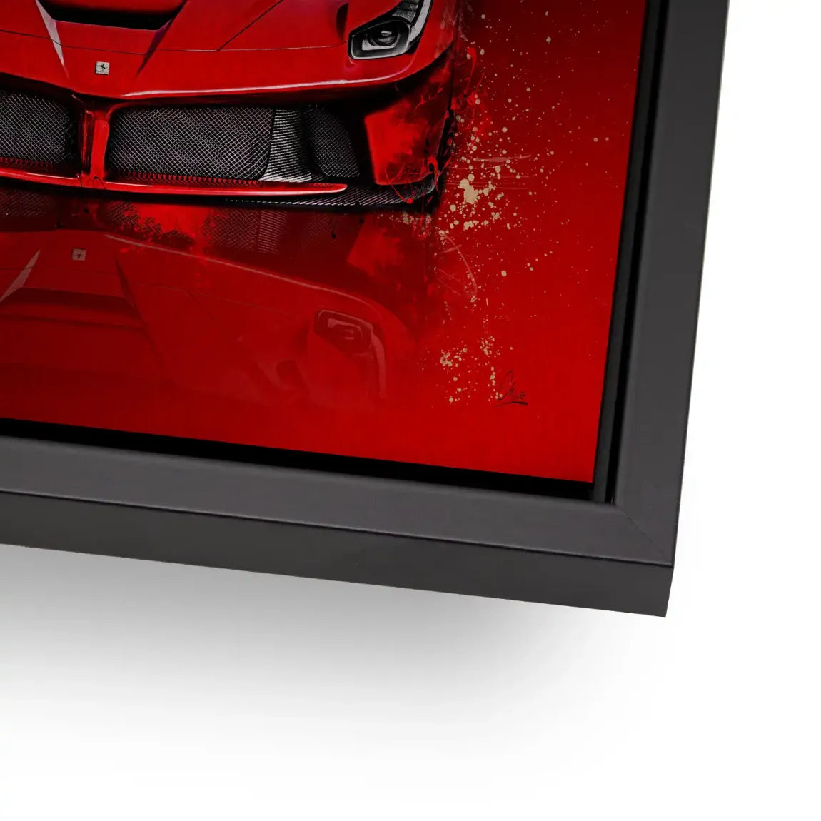 Red Prestige Ferrari Alu Gebürstet Bild