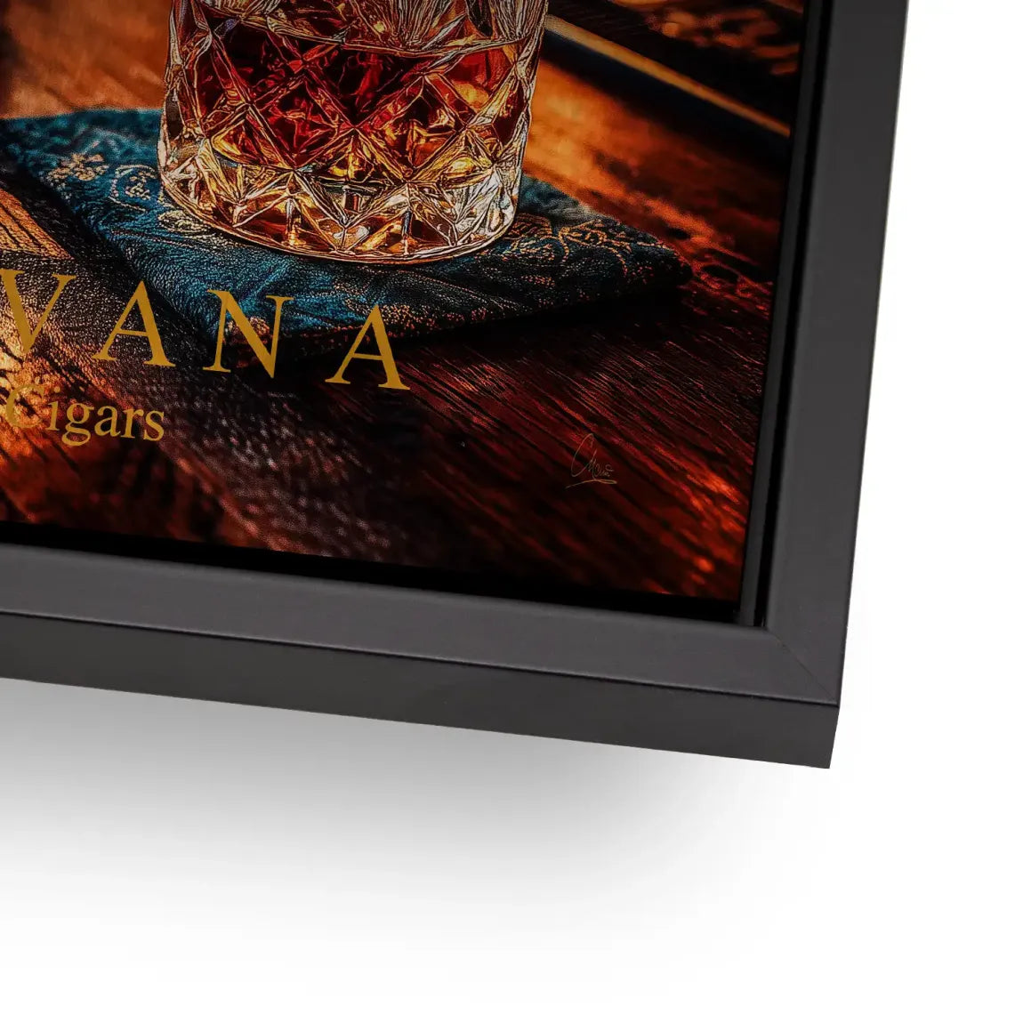 Havana Nights Whisky Alu Gebürstet Bild