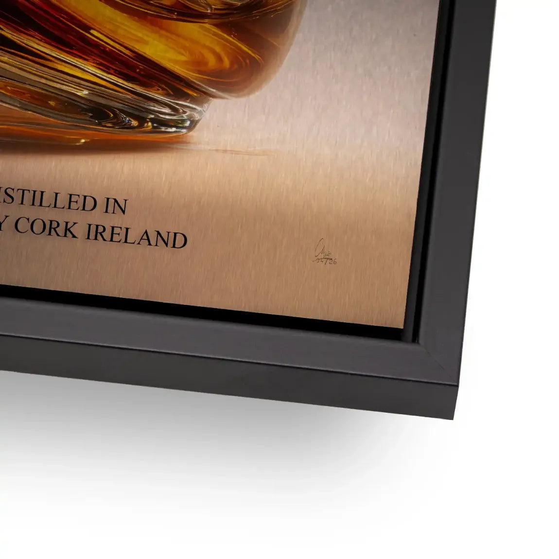 Peaky Whiskey Aluminiumbild gebürstet