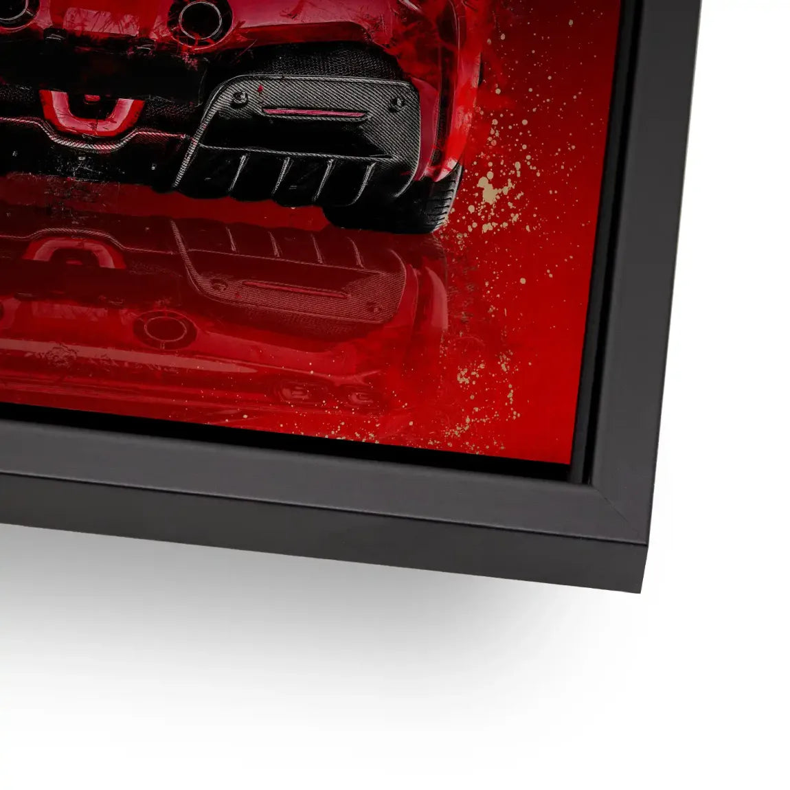 Ferrari Red Art Alu Gebürstet Bild