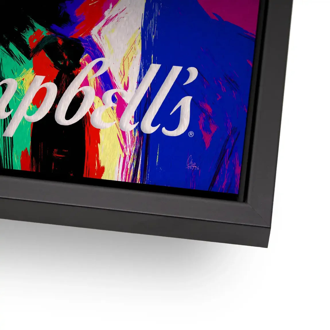 Campbell Popart Aluminiumbild gebürstet