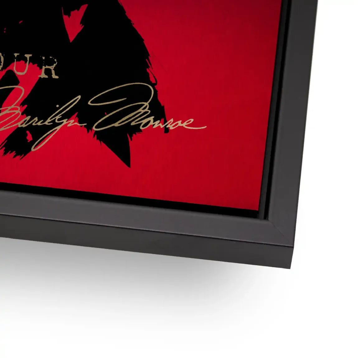 Marilyn Red Glamour Alu Gebürstet Bild