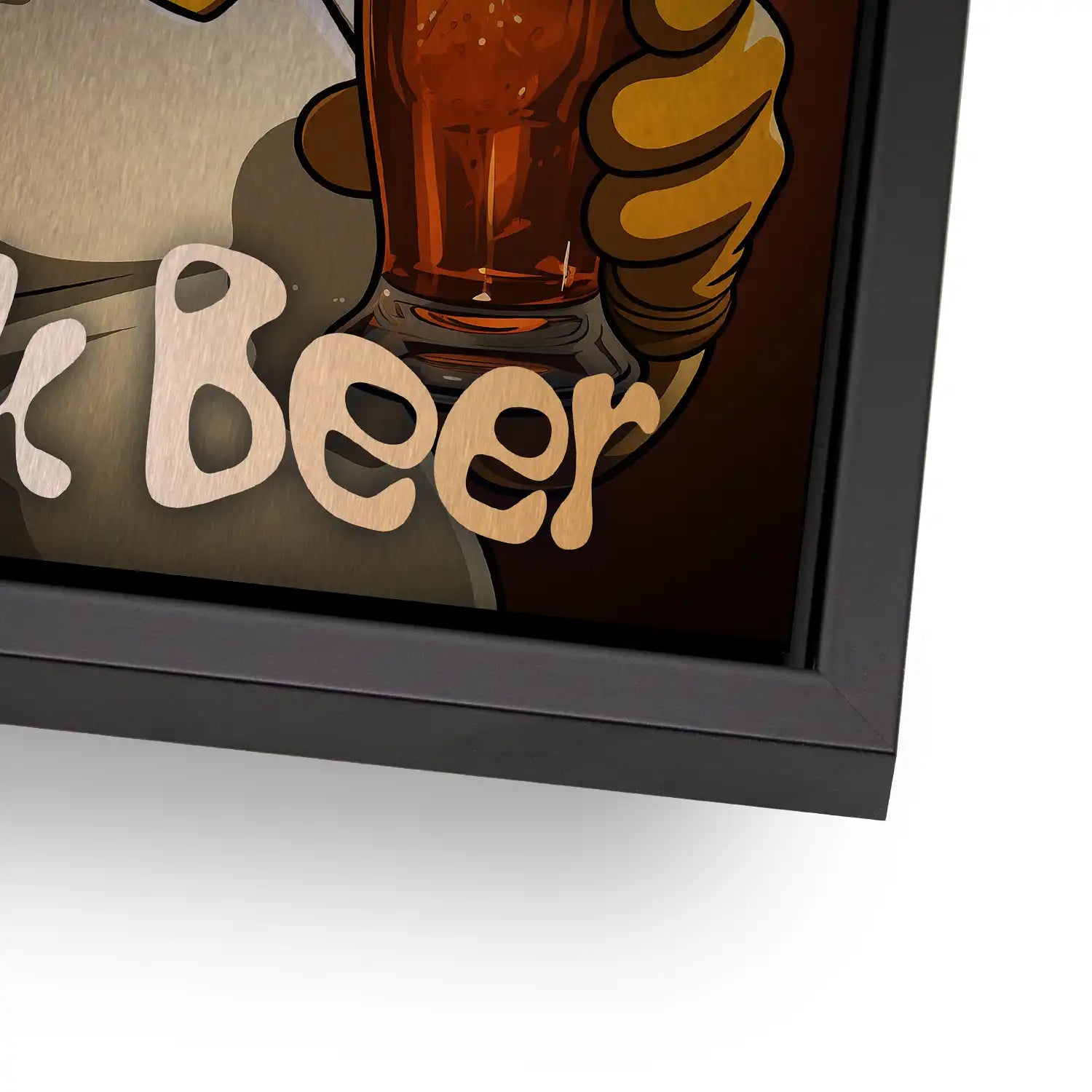 Homer Drink Beer Aludibond Gebürstet INGALERIE