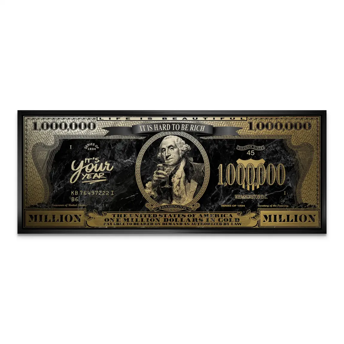 Million Vision George Washington Alu Gebürstet