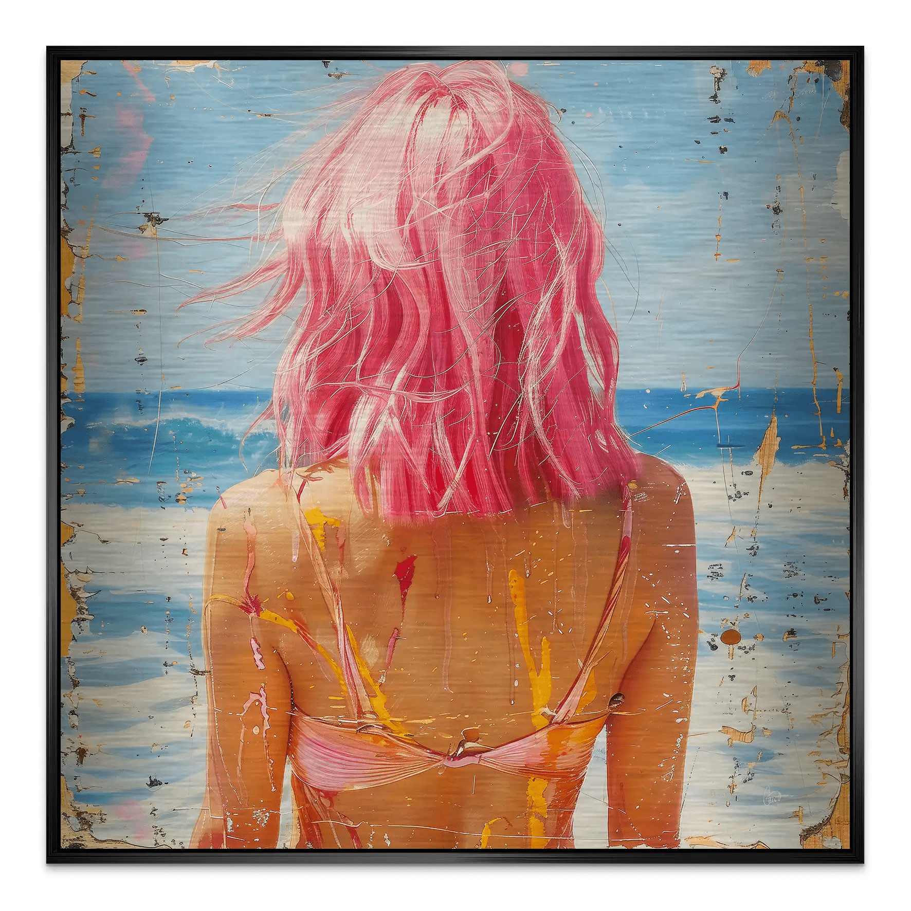 Beach Girl Nr.5 Alu Gebürstet Bild INGALERIE