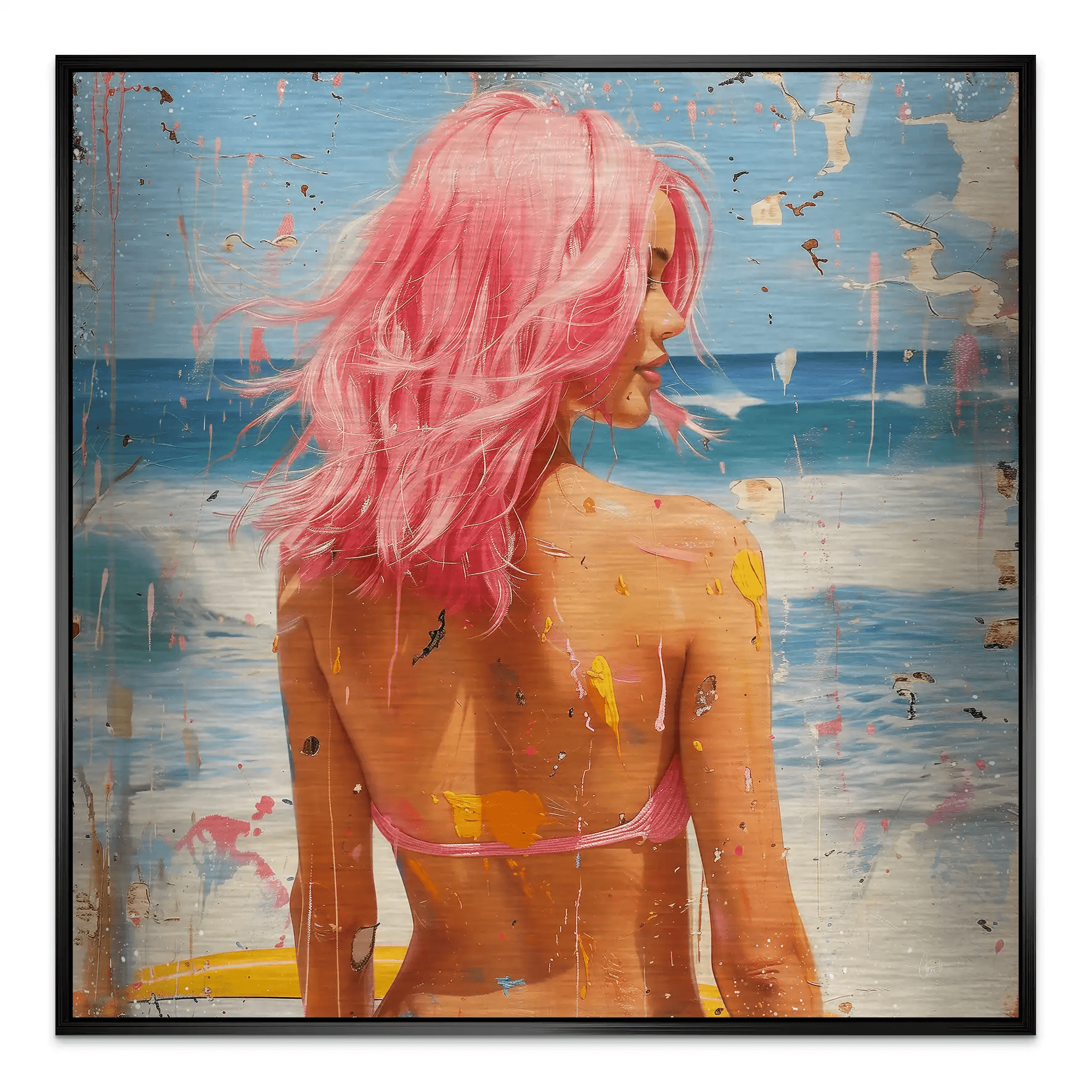 Beach Girl Nr.3 Alu Gebürstet Bild INGALERIE