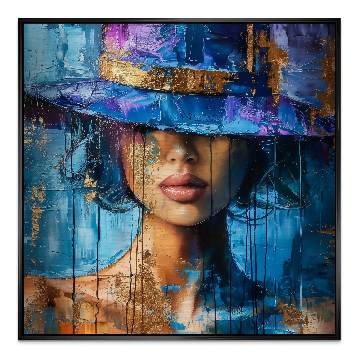 Blue Mystery Alu Gebürstet Bild