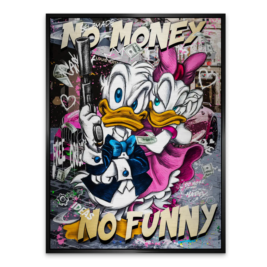 Donald No Money Aludibond Gebürstet INGALERIE