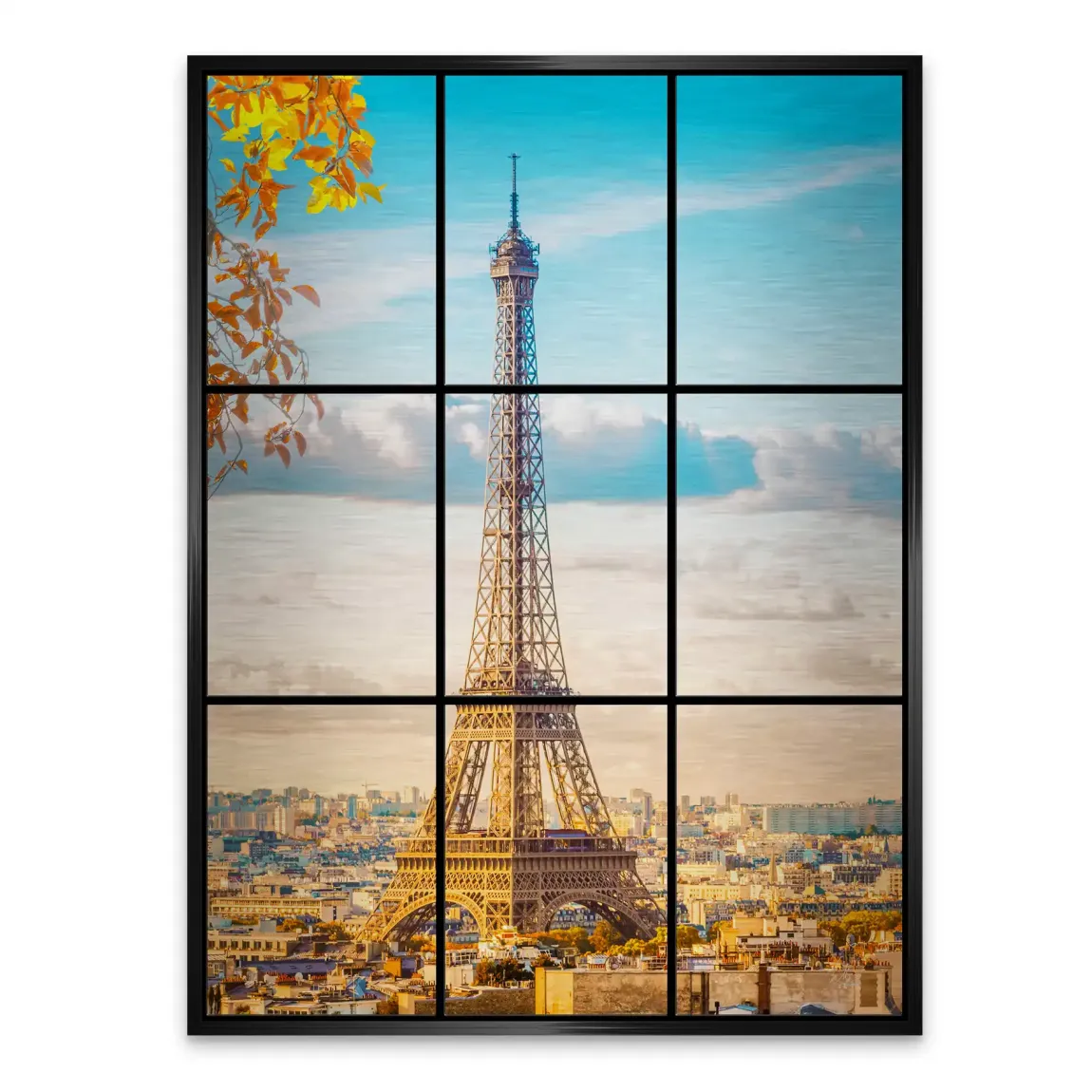 Morning Glow Paris Alu Gebürstet Bild