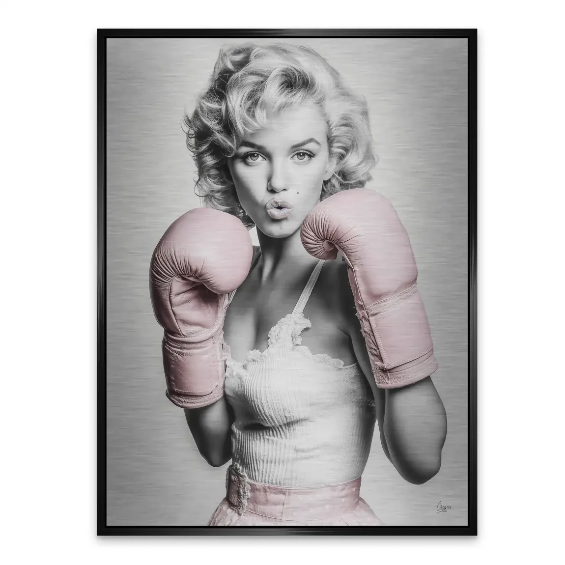 Marilyn Monroe Punch Alu Gebürstet Bild