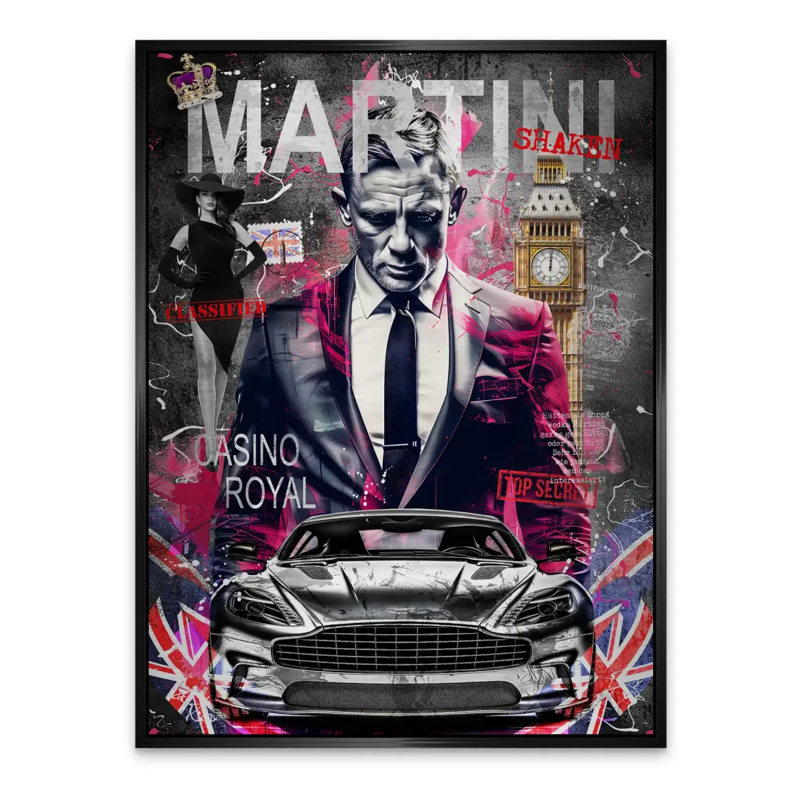 James Bond Royale Martini Alu Gebürstet Bild
