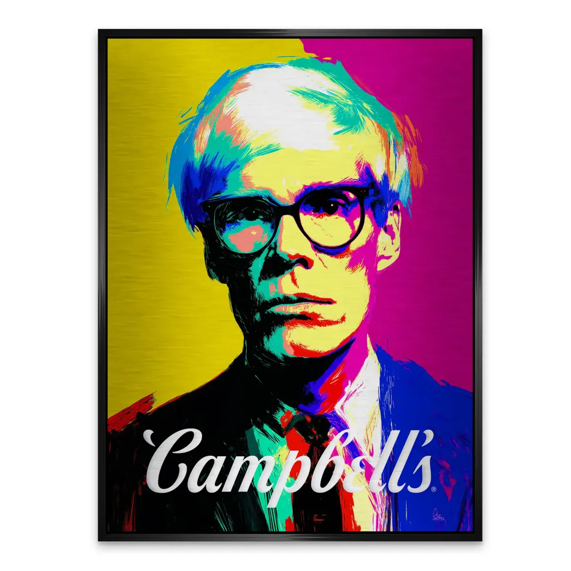 Campbell Popart Aluminiumbild gebürstet