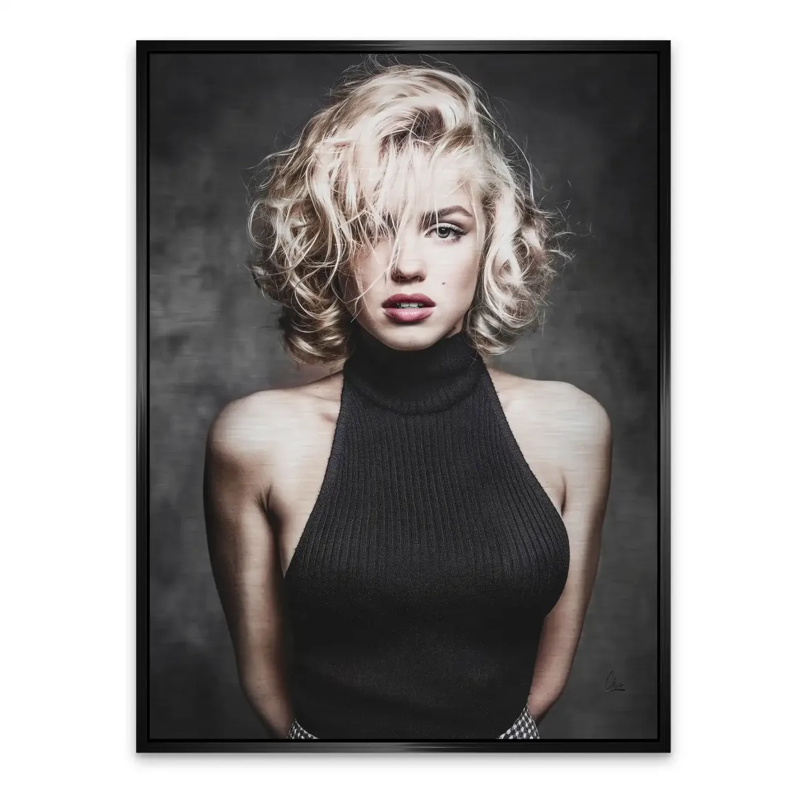 Midnight Allure Marilyn Monroe Alu Gebürstet Bild