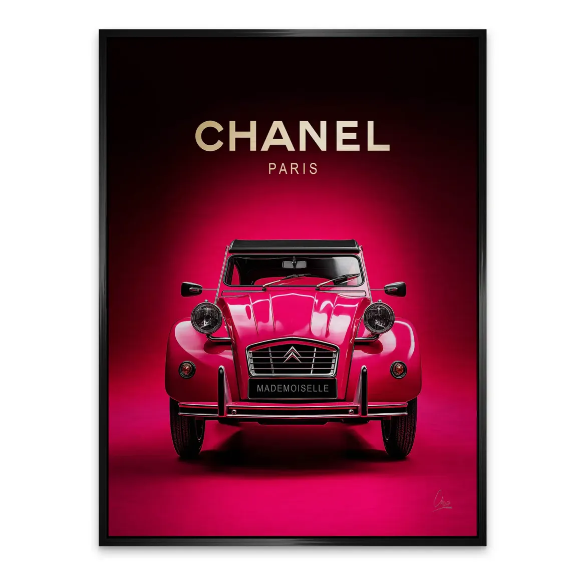 Mademoiselle Chic 2CV Alu Gebürstet Bild