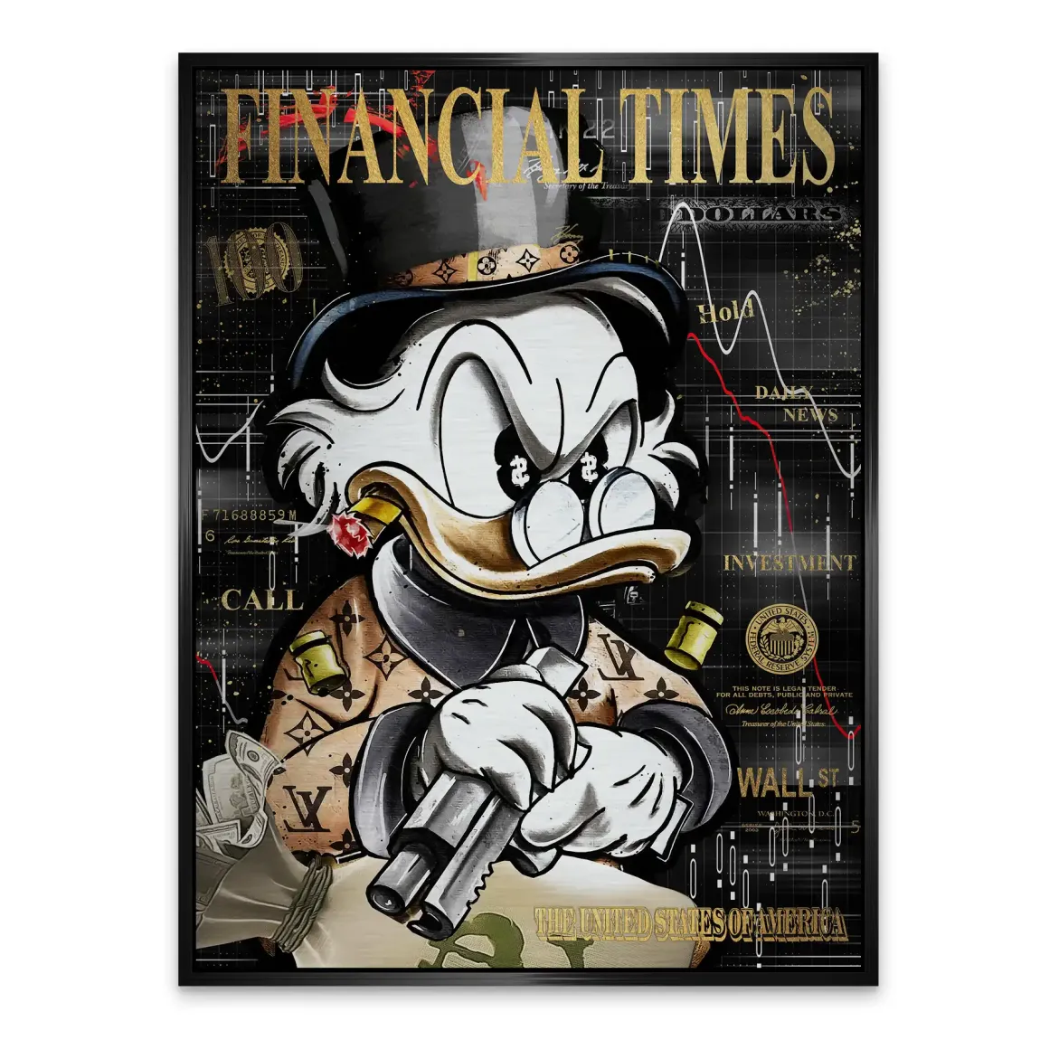 Financial Empire Duck Alu Gebürstet Bild