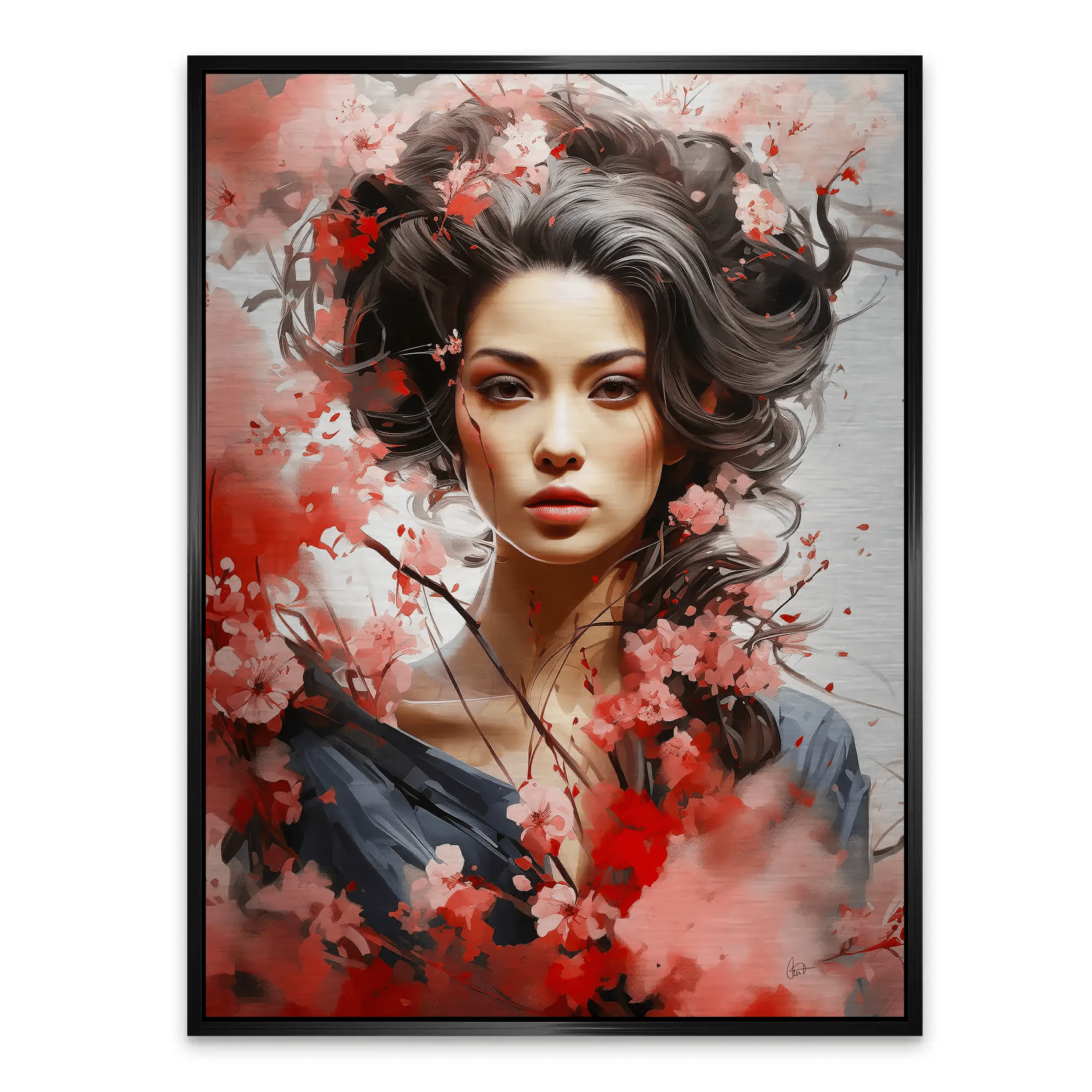 Asian Beauty Alu Gebürstet Bild INGALERIE