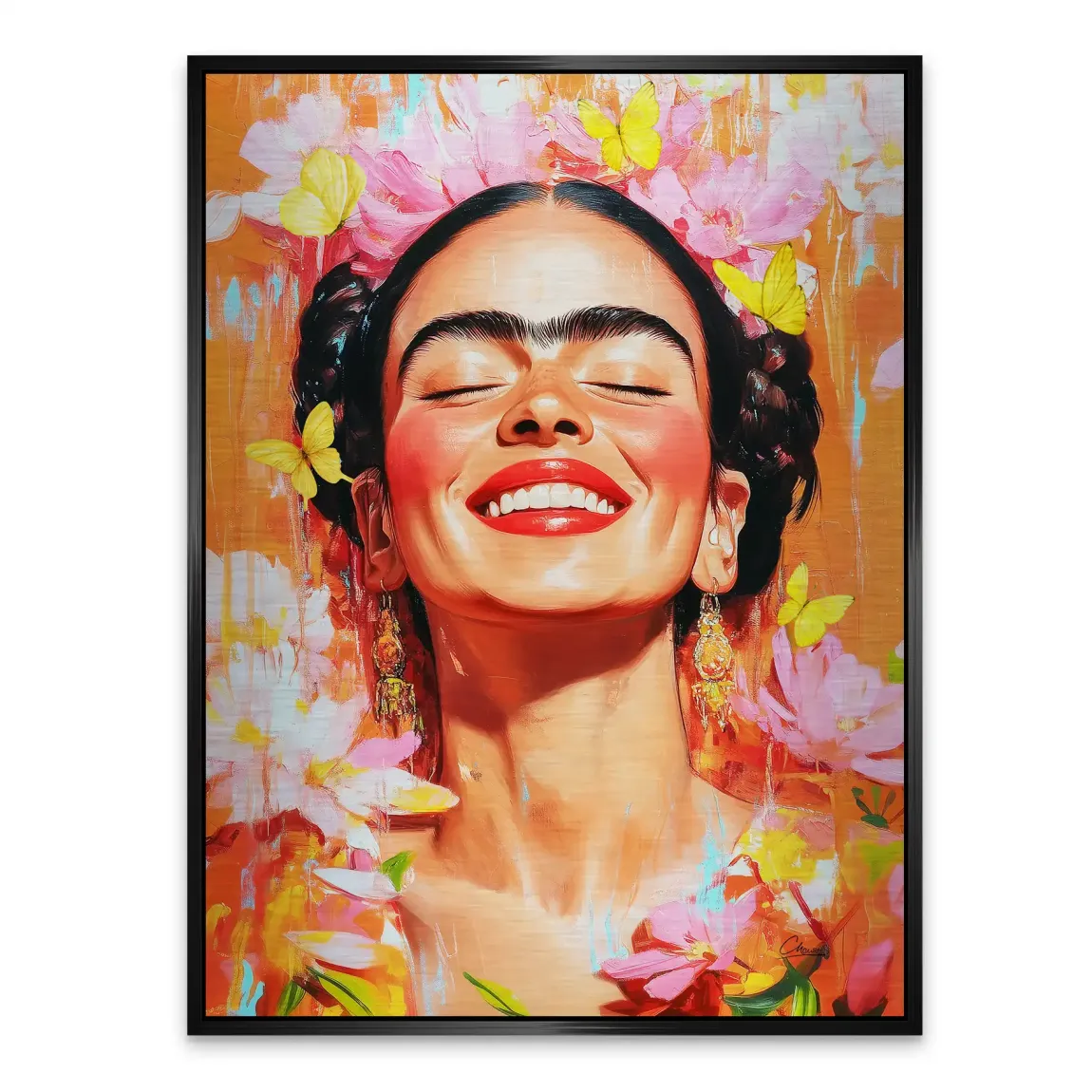Frida Kahlo Blooming Aludibond Gebürstet INGALERIE
