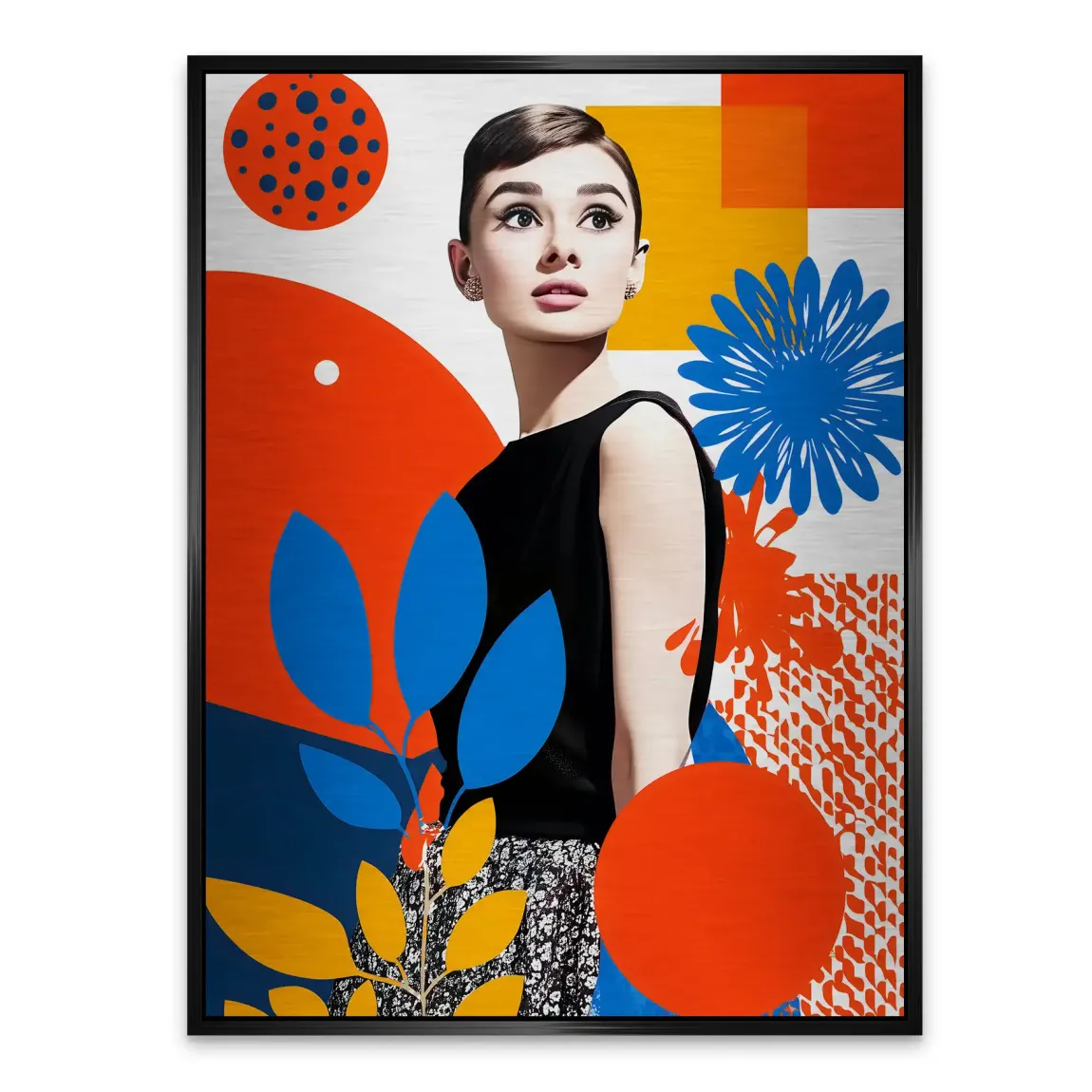 Audrey Hepburn Blooming Aludibond Gebürstet INGALERIE