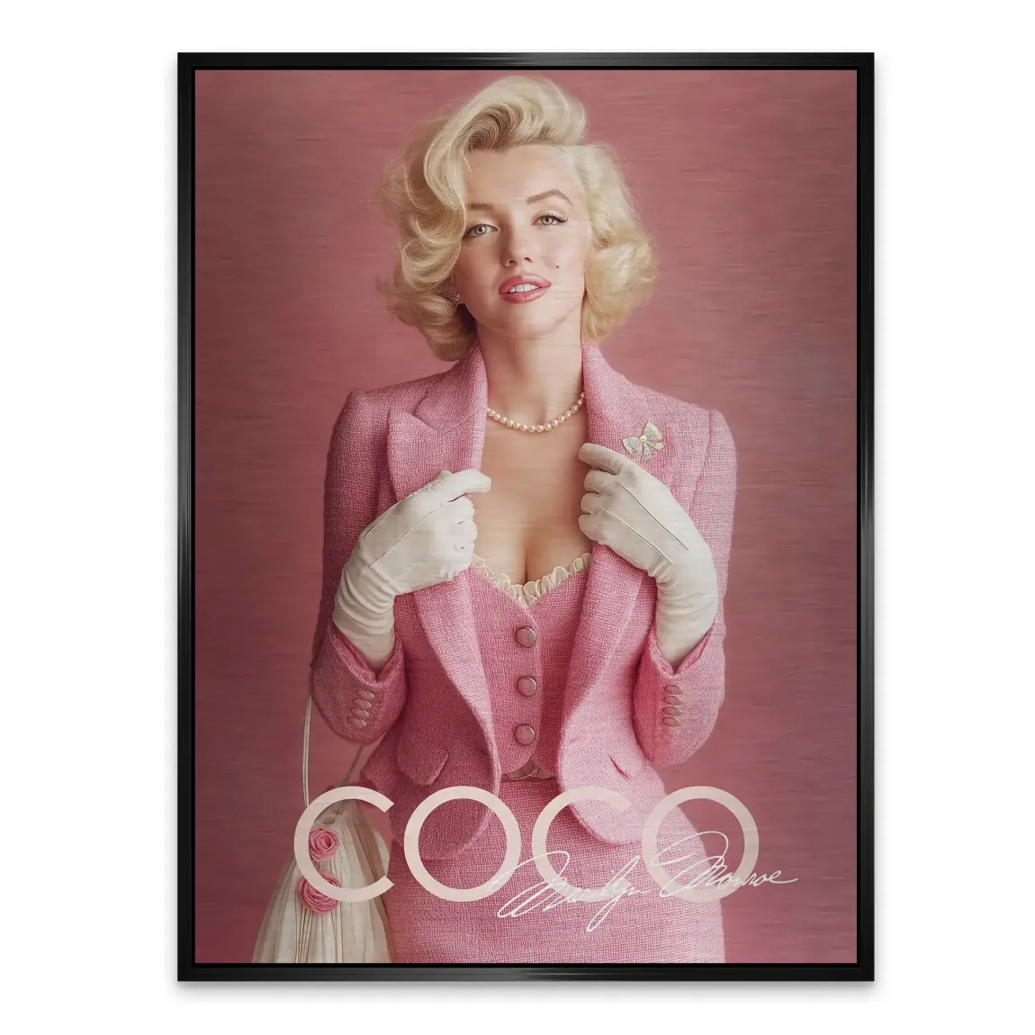 Eleganz in Rosé Monroe Aludibond Gebürstet Bild INGALERIE