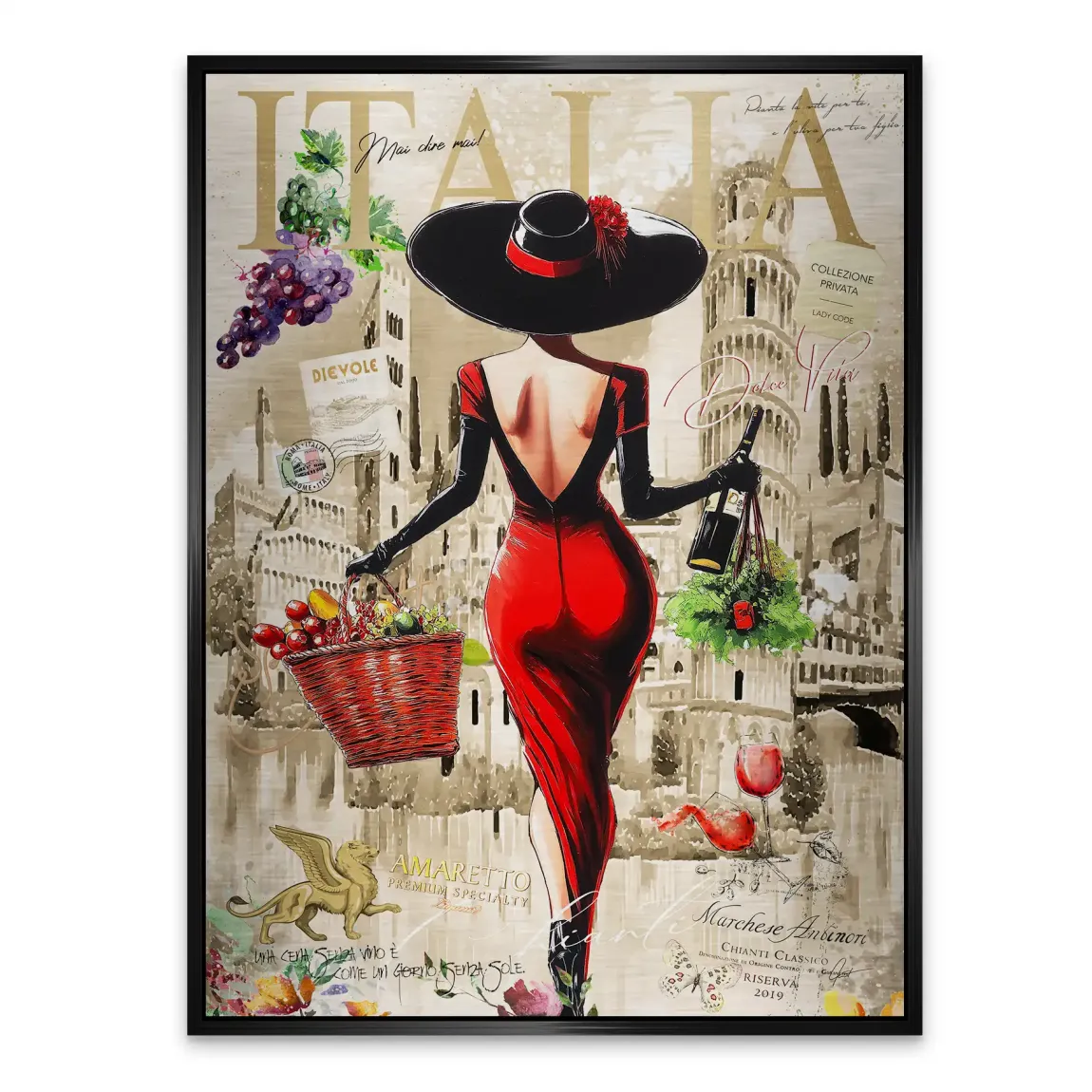 Dolce Vita Rosso Flair Aludibond Gebürstet INGALERIE