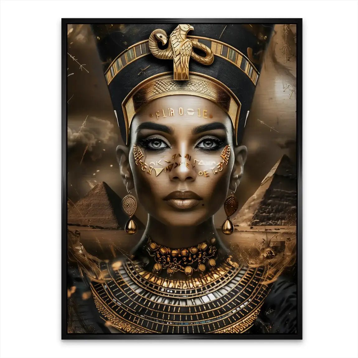 Nofretete Ägypten Style Aludibond Gebürstet INGALERIE
