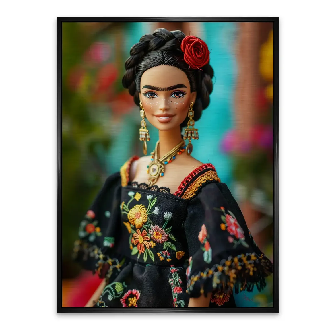 Frida Barbie Smile Alu Gebürstet Bild
