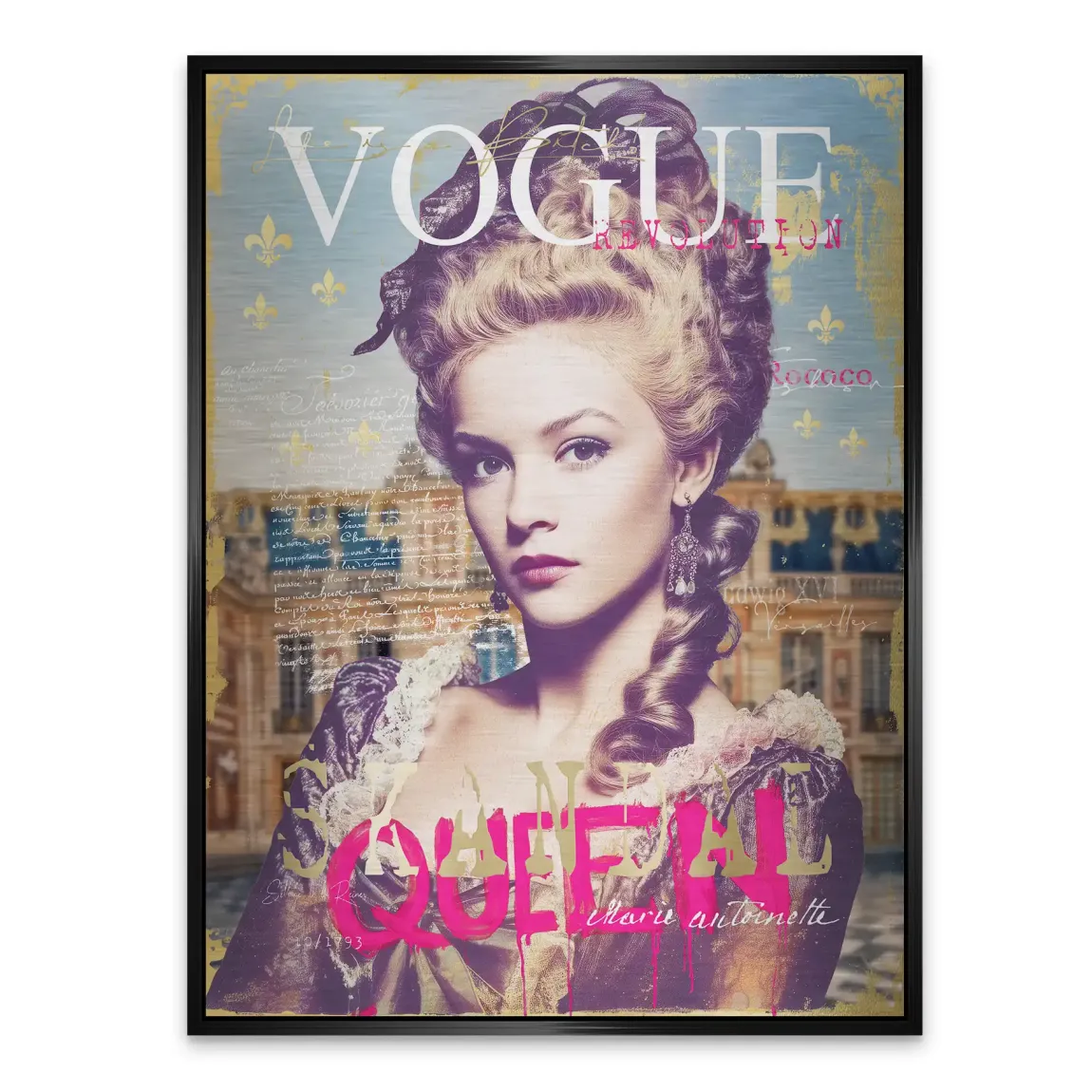 Marie Antoinette Vogue Alu Gebürstet Bild