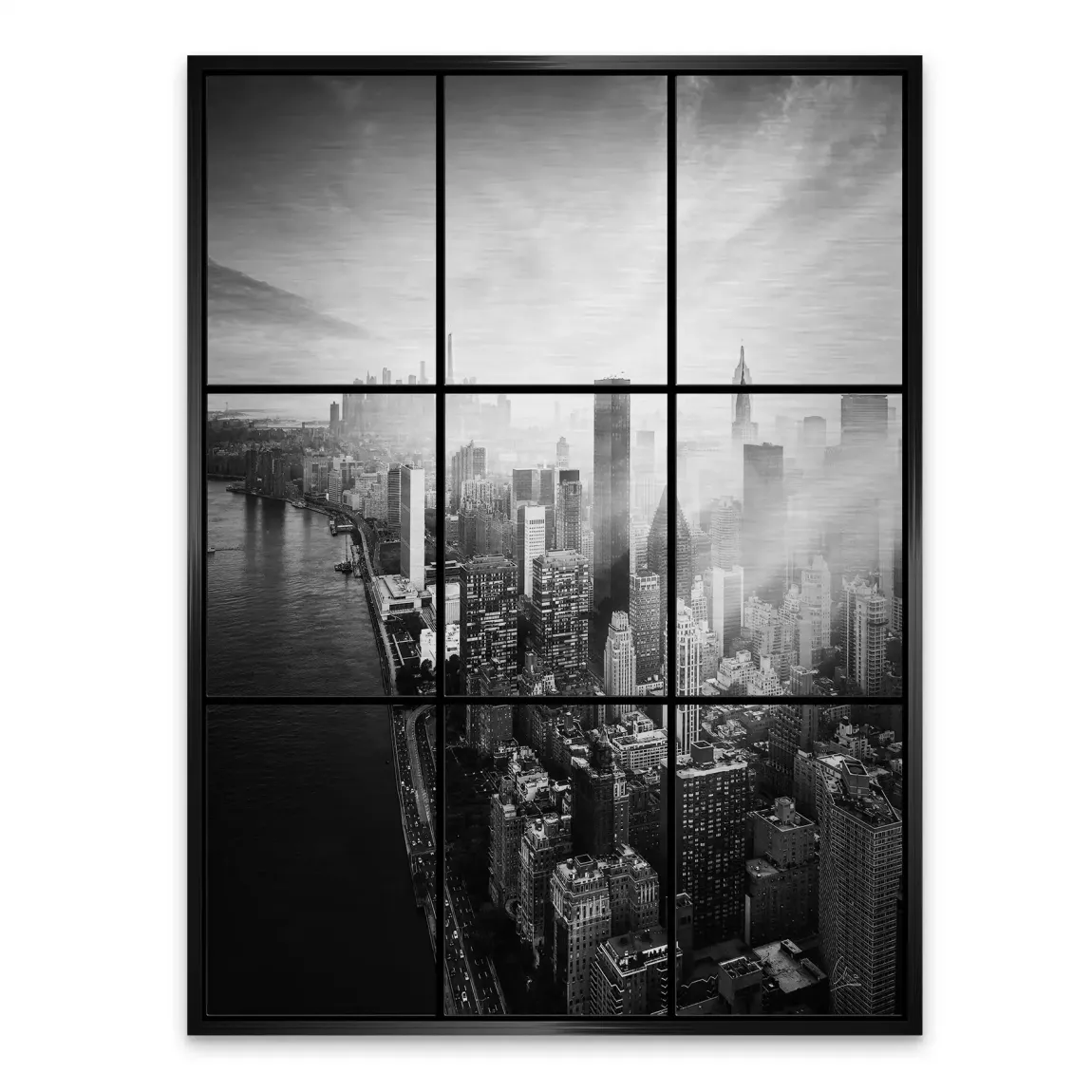 Silent Heights New York Alu Gebürstet Bild