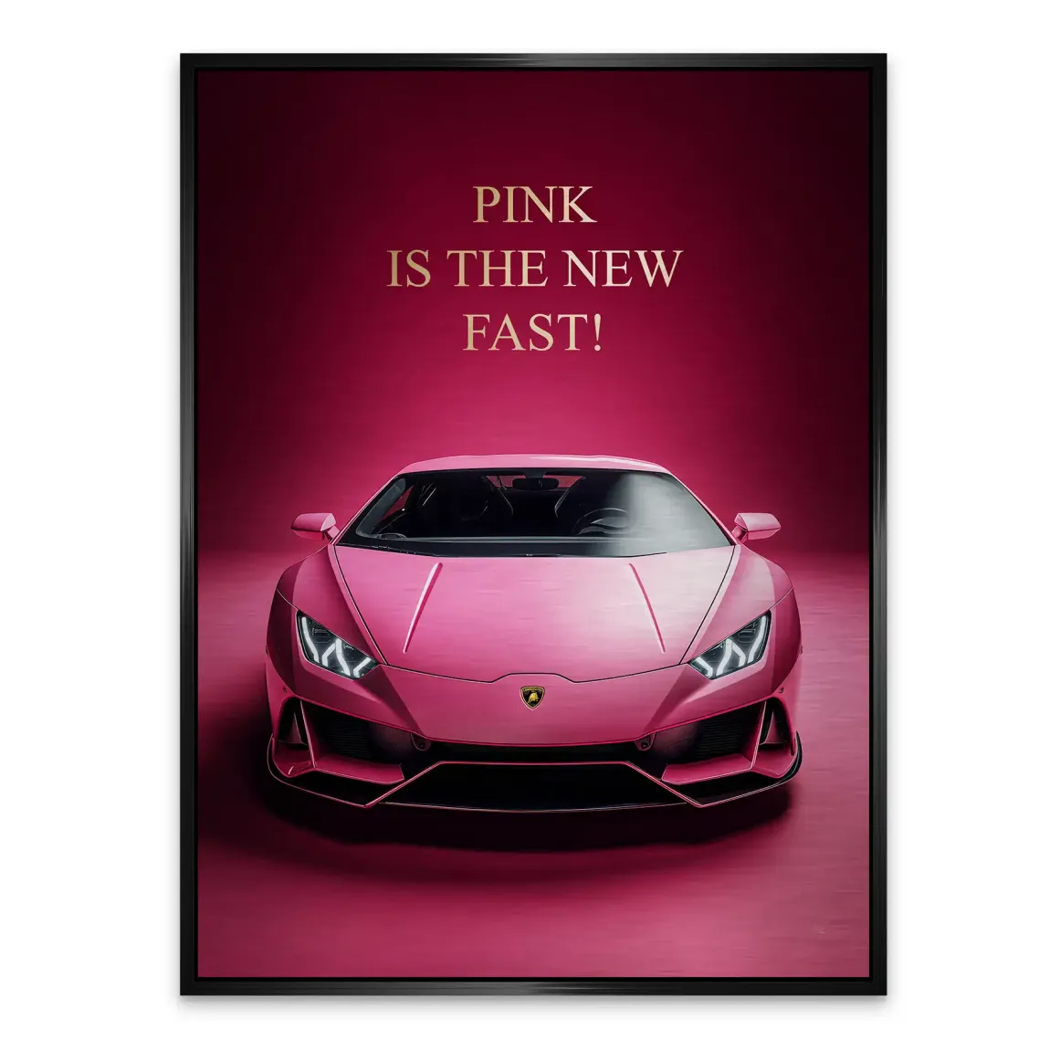 Pink Speed Lambo Alu Gebürstet Bild