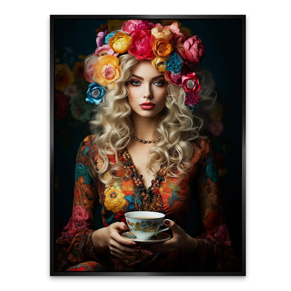 Beauty Bohemian Flower Alu Gebürstet Bild INGALERIE