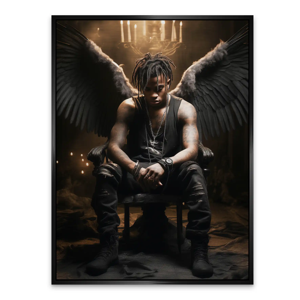 Angel-Man Aludibond gebürstet Bild INGALERIE