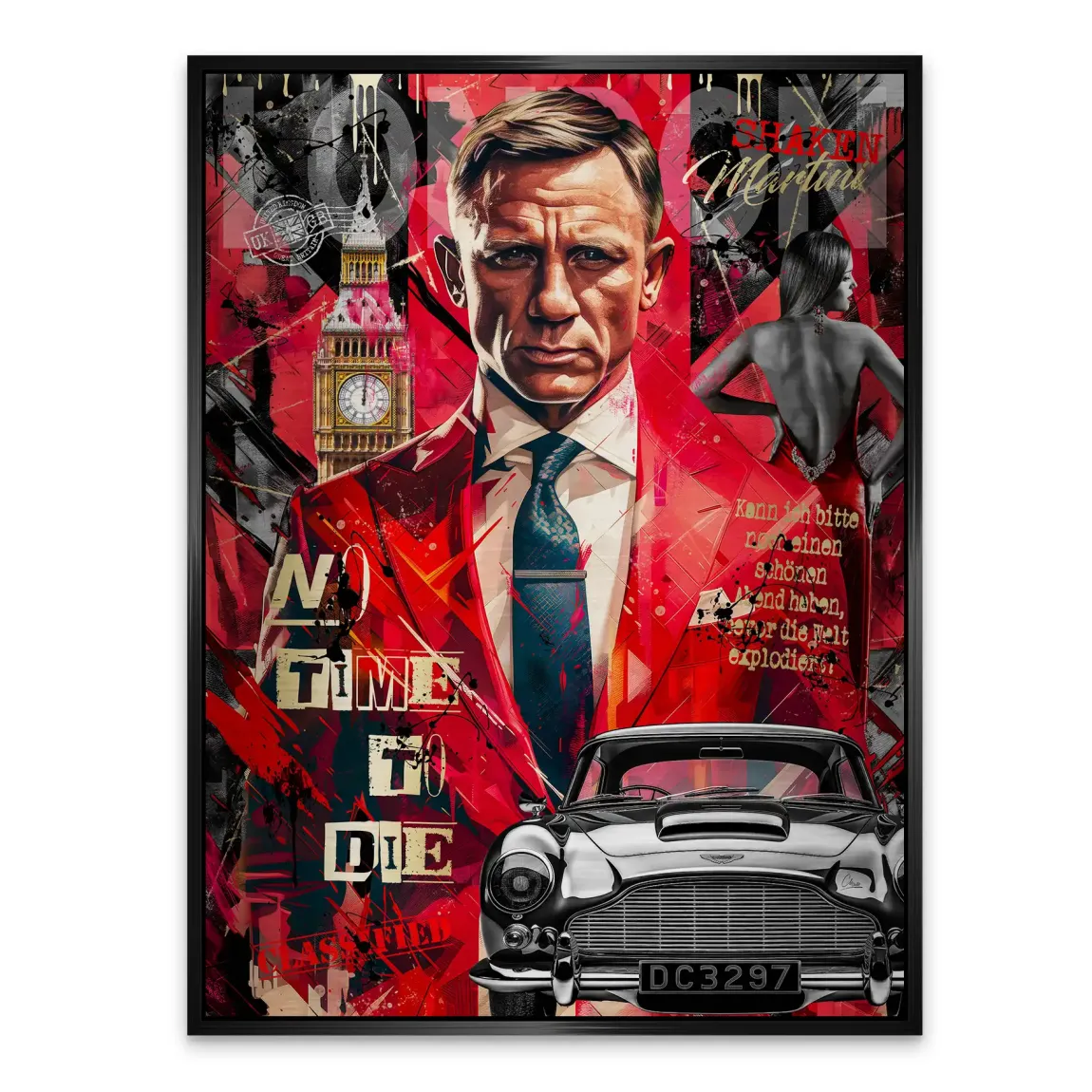 James Bond Vision London Alu Gebürstet Bild