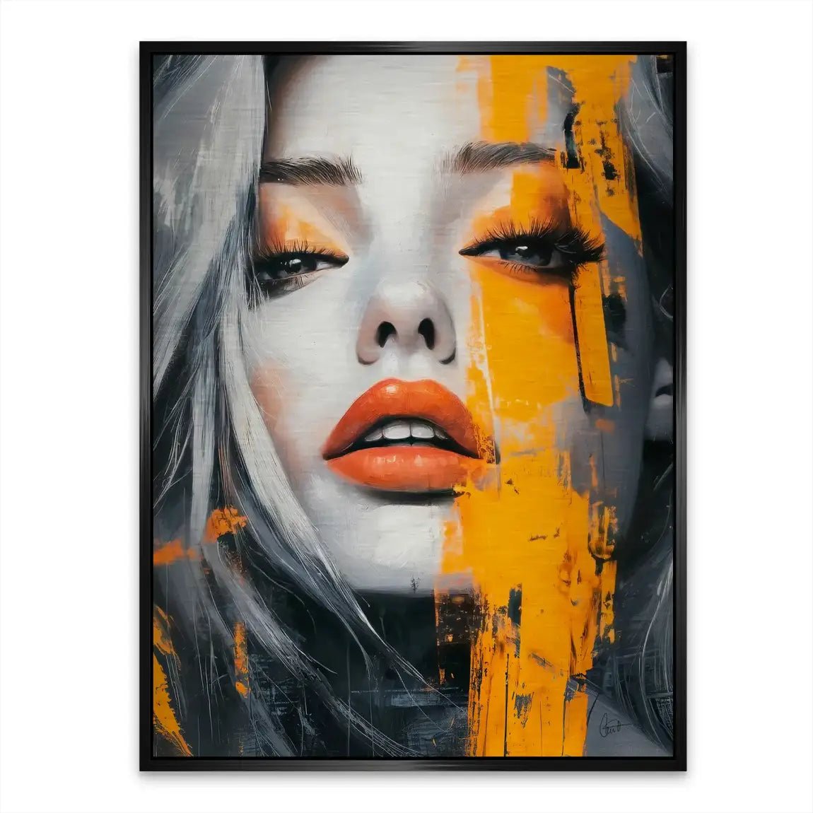 Orange Beauty Aludibond Gebürstet INGALERIE