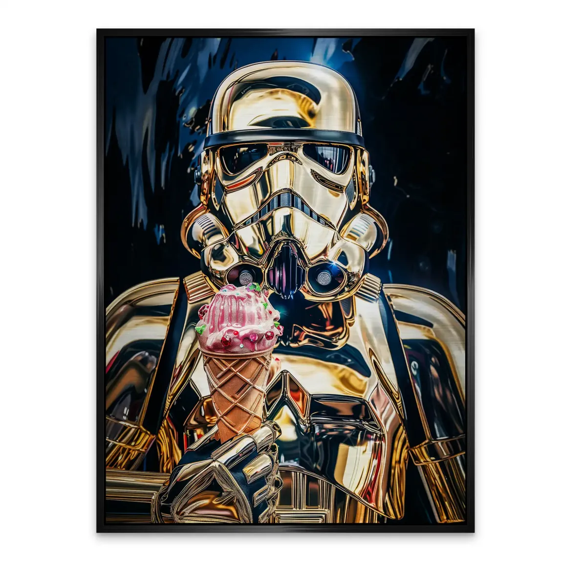 Stormtrooper Eis Aluminiumbild gebürstet